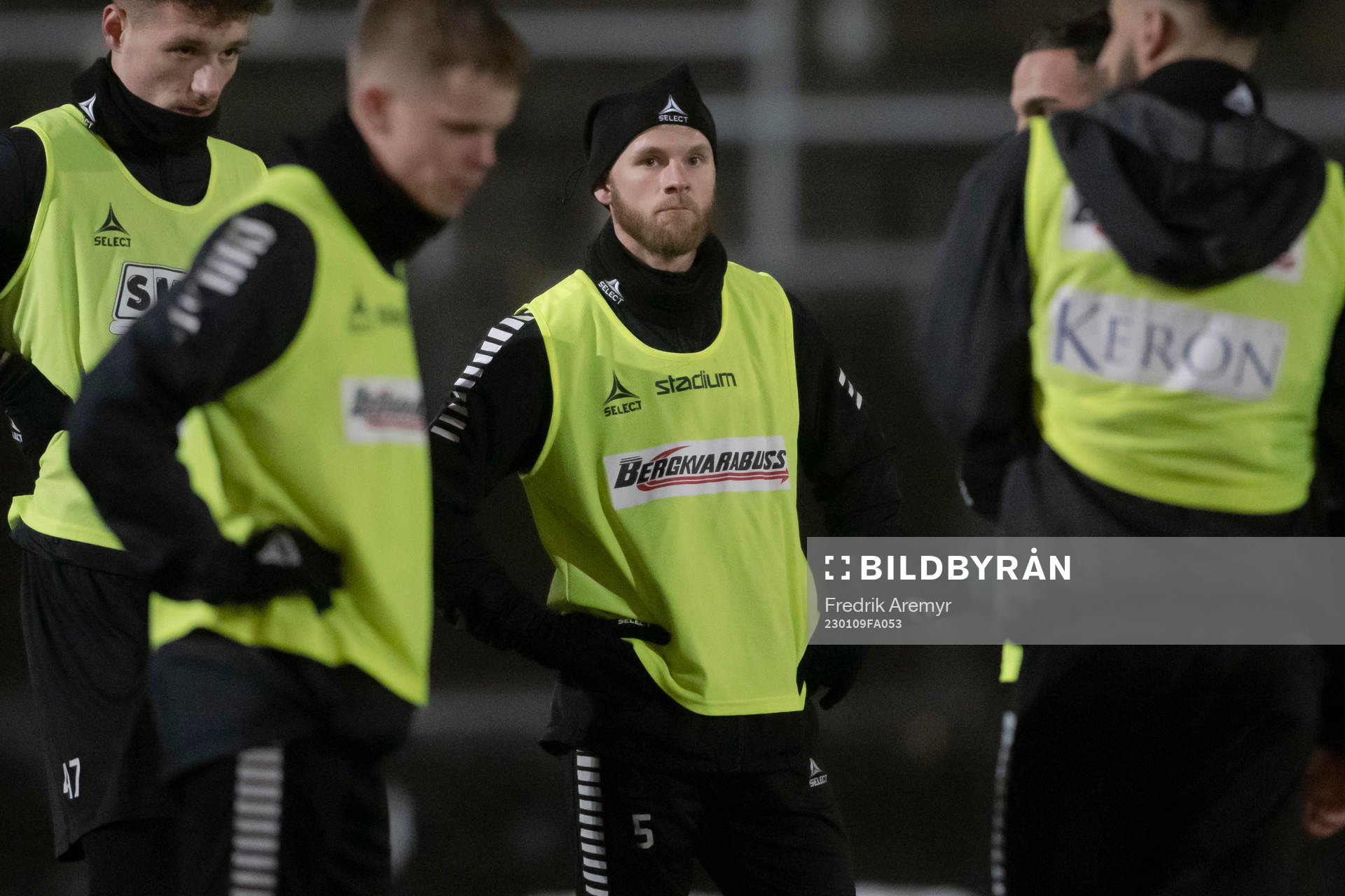 Niklas Andersen under en träning med GAIS den 9 januari 2023 i Göteborg. 