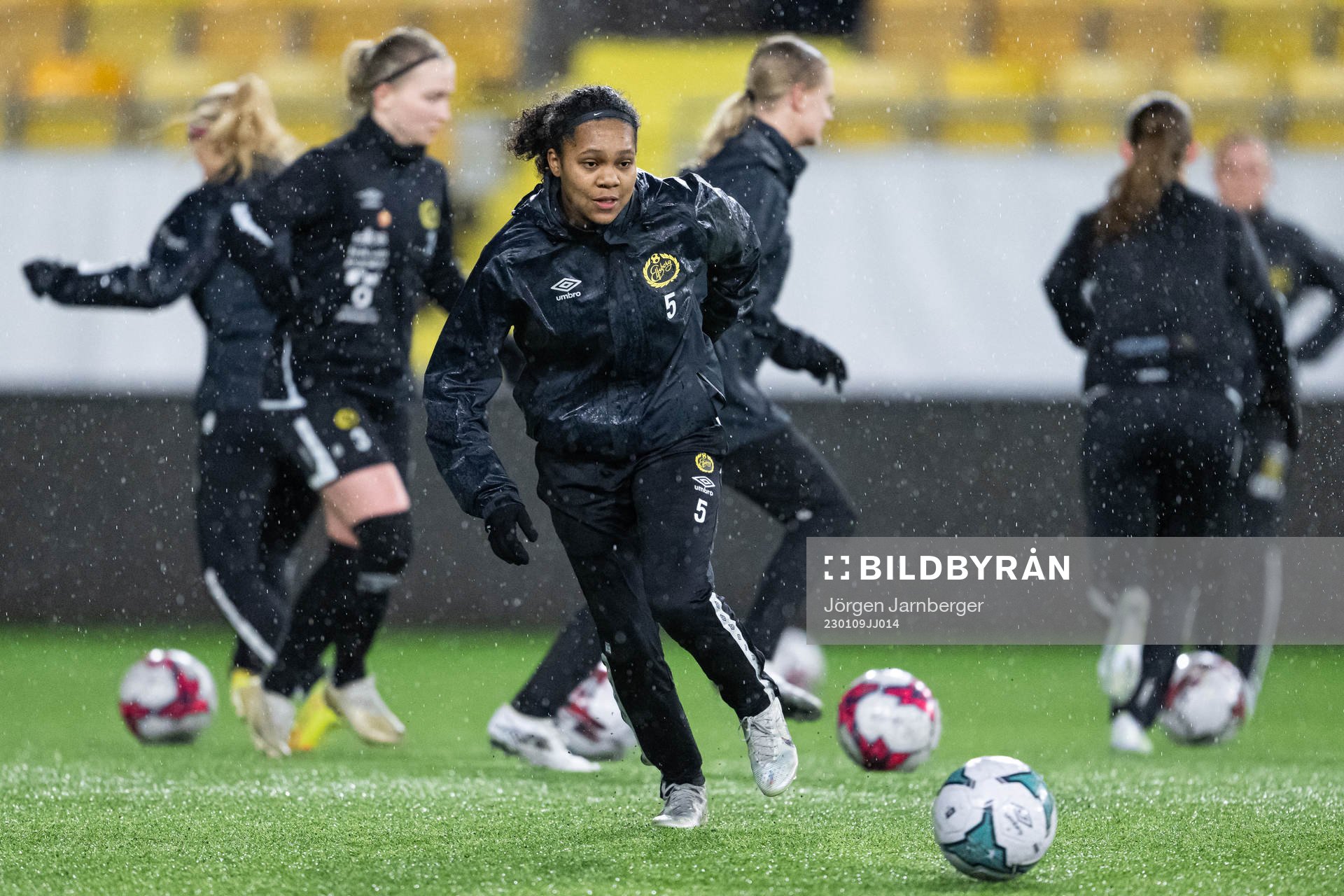 Vanessa Lopez under en träning med Elfsborg den 9 januari 2023 i Borås. 