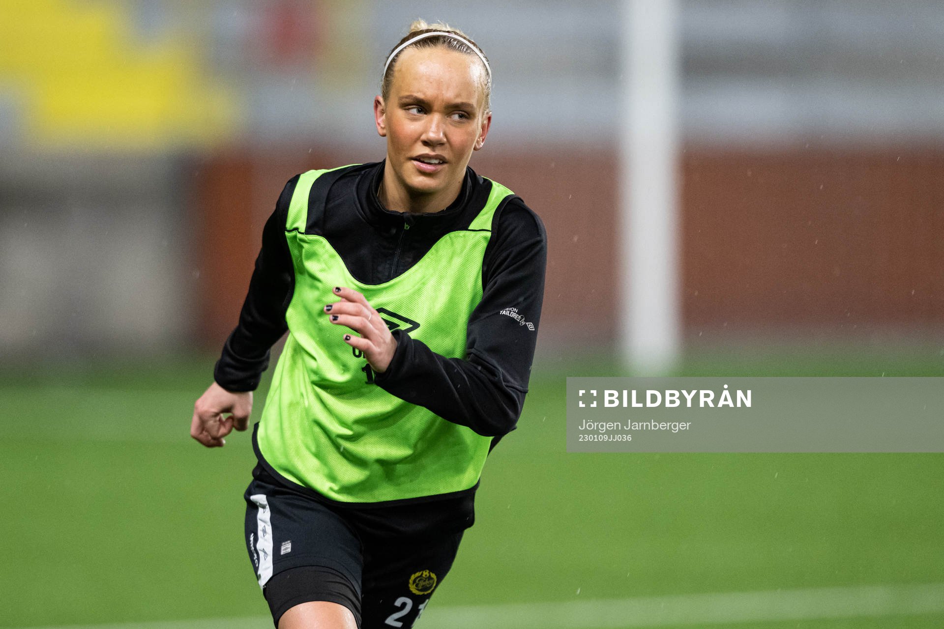 Tea Skoglund under en träning med Elfsborg den 9 januari 2023 i Borås. 