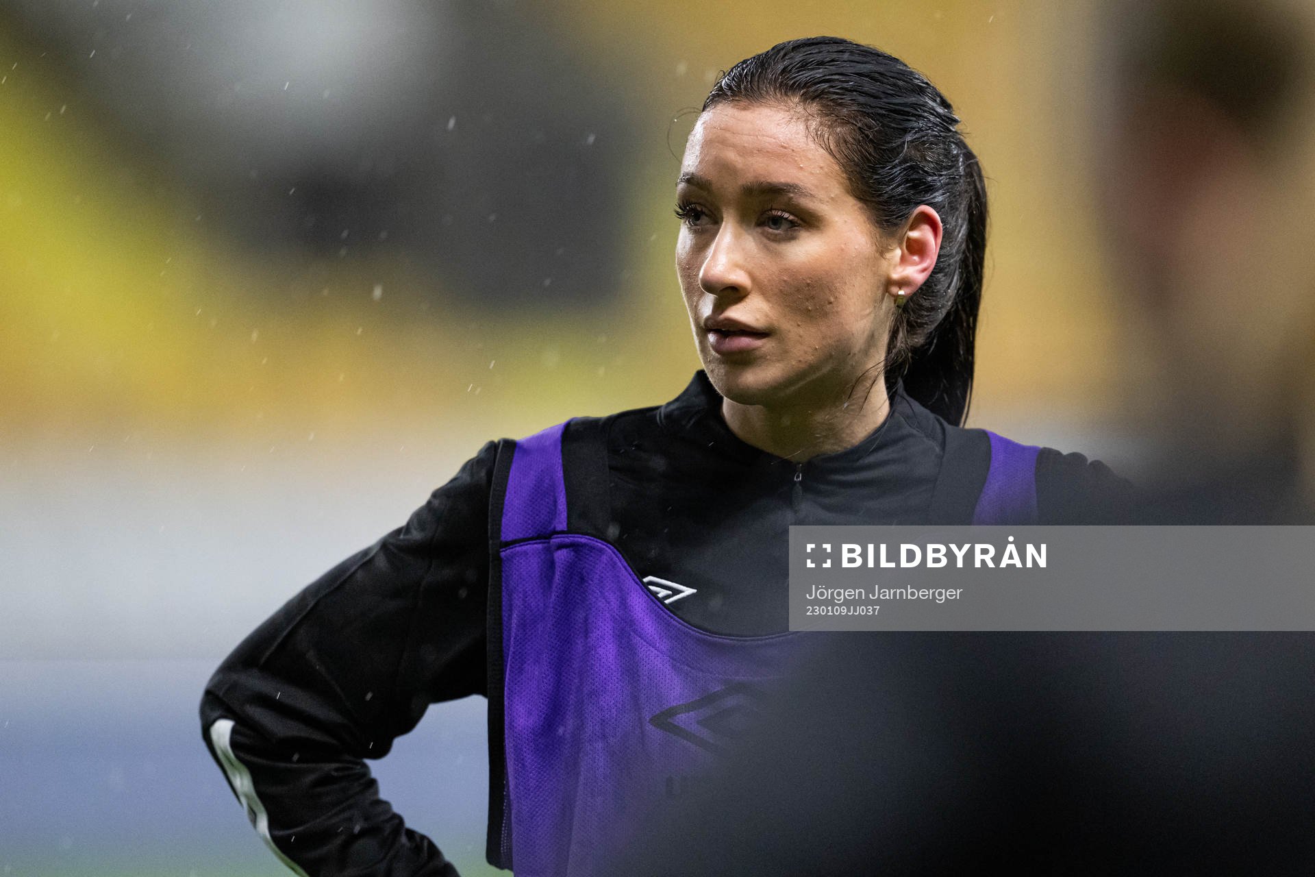 Izabella Bergström under en träning med Elfsborg den 9 januari 2023 i Borås. 