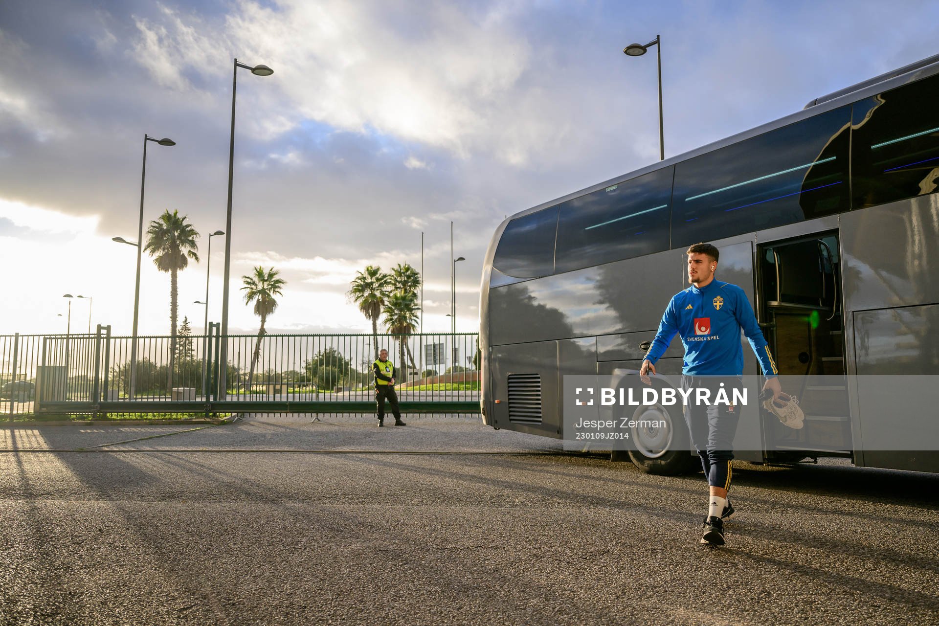Edvin Kurtulus of Sweden arrives to the stadium