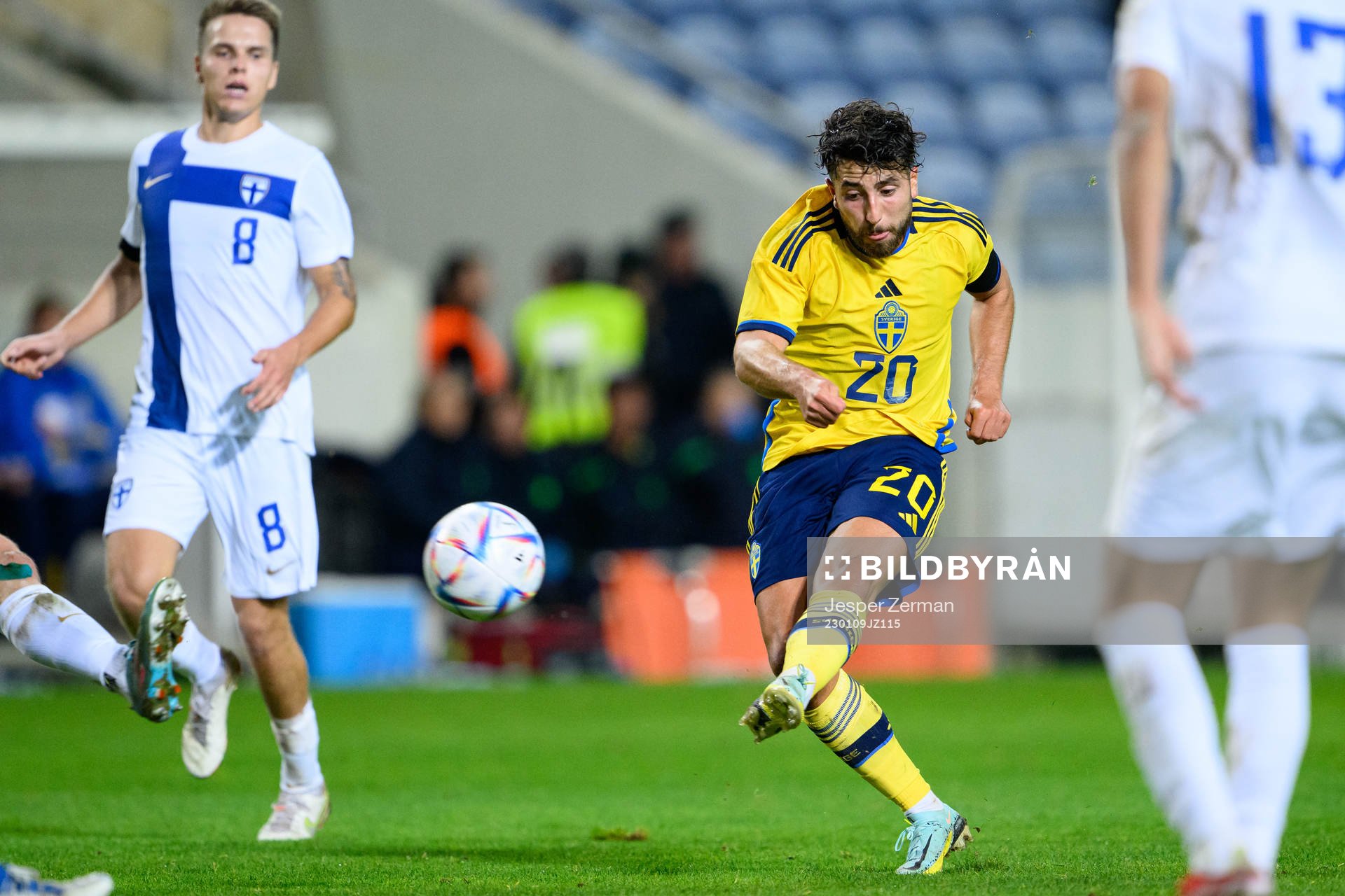 Moustafa Zeidan of Sweden during the international friendly football match between Sweden and Finland on January 9, 2023 in Faro.