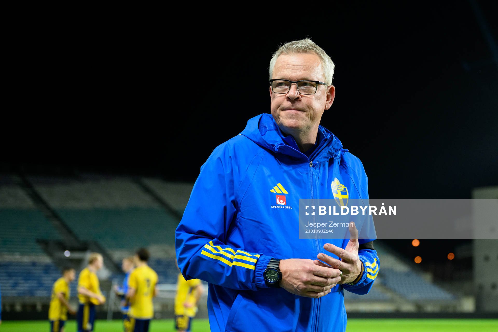 Head coach Janne Andersson after the international friendly football match between Sweden and Finland on January 9, 2023 in Faro.