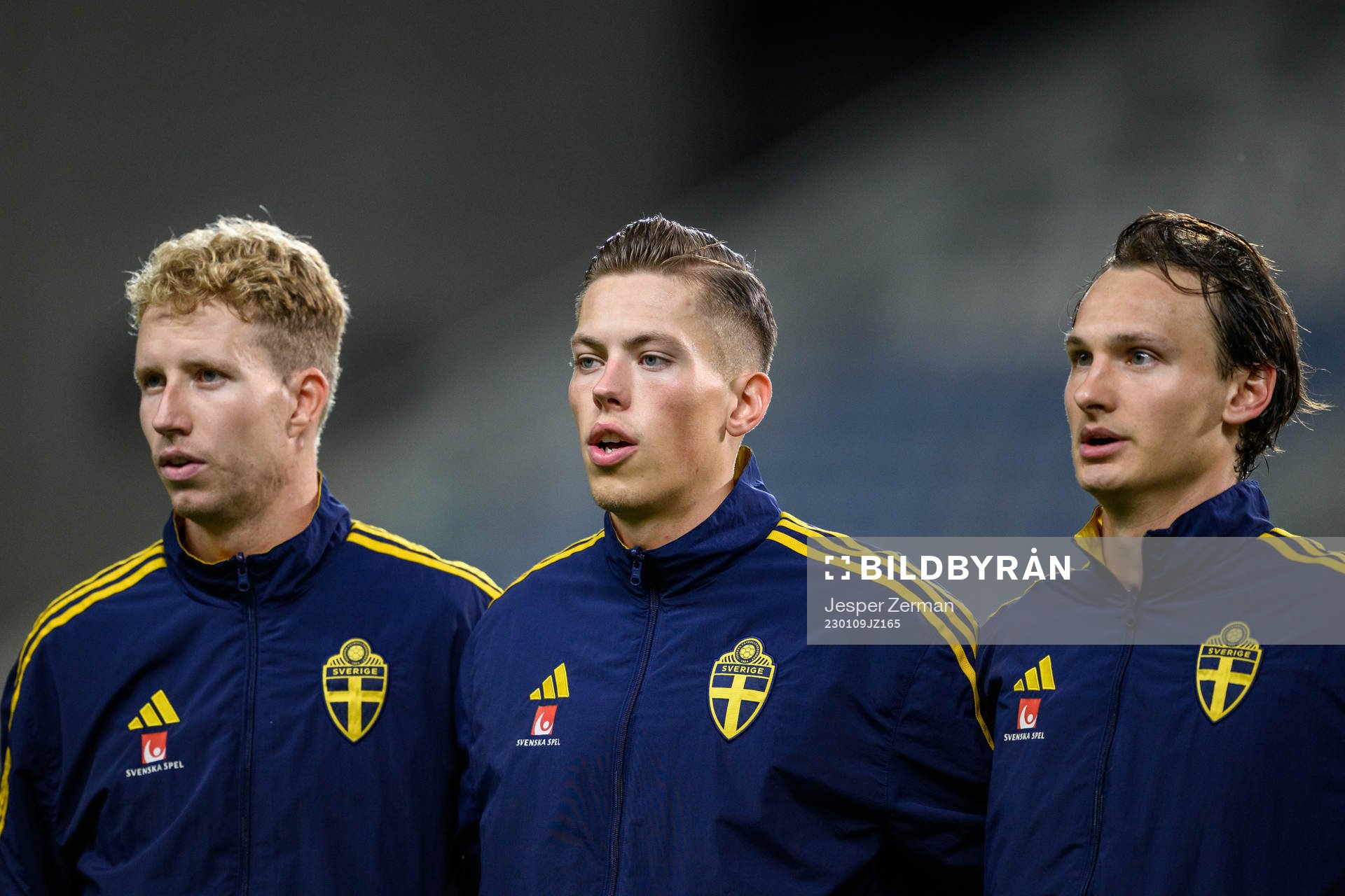 Samuel Gustafson, goalkeeper Leopold Wahlstedt and Hjalmar