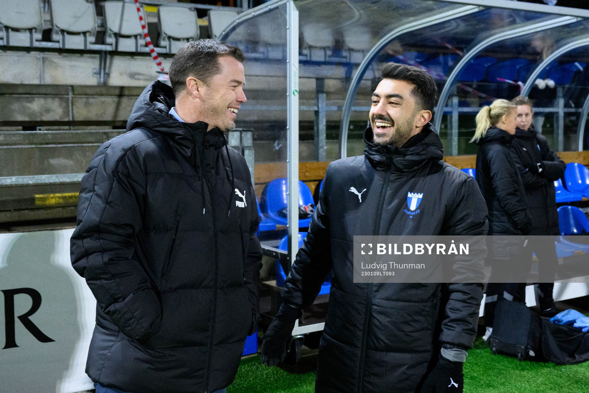 Sportchef Daniel Andersson och tränare Maxim Khalil