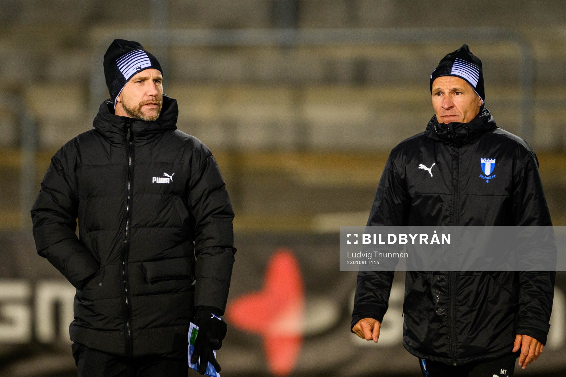 Tränare Henrik Rydström och assisterande tränare Nikola