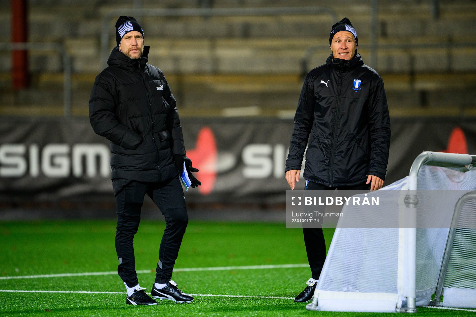 Tränare Henrik Rydström och assisterande tränare Nikola