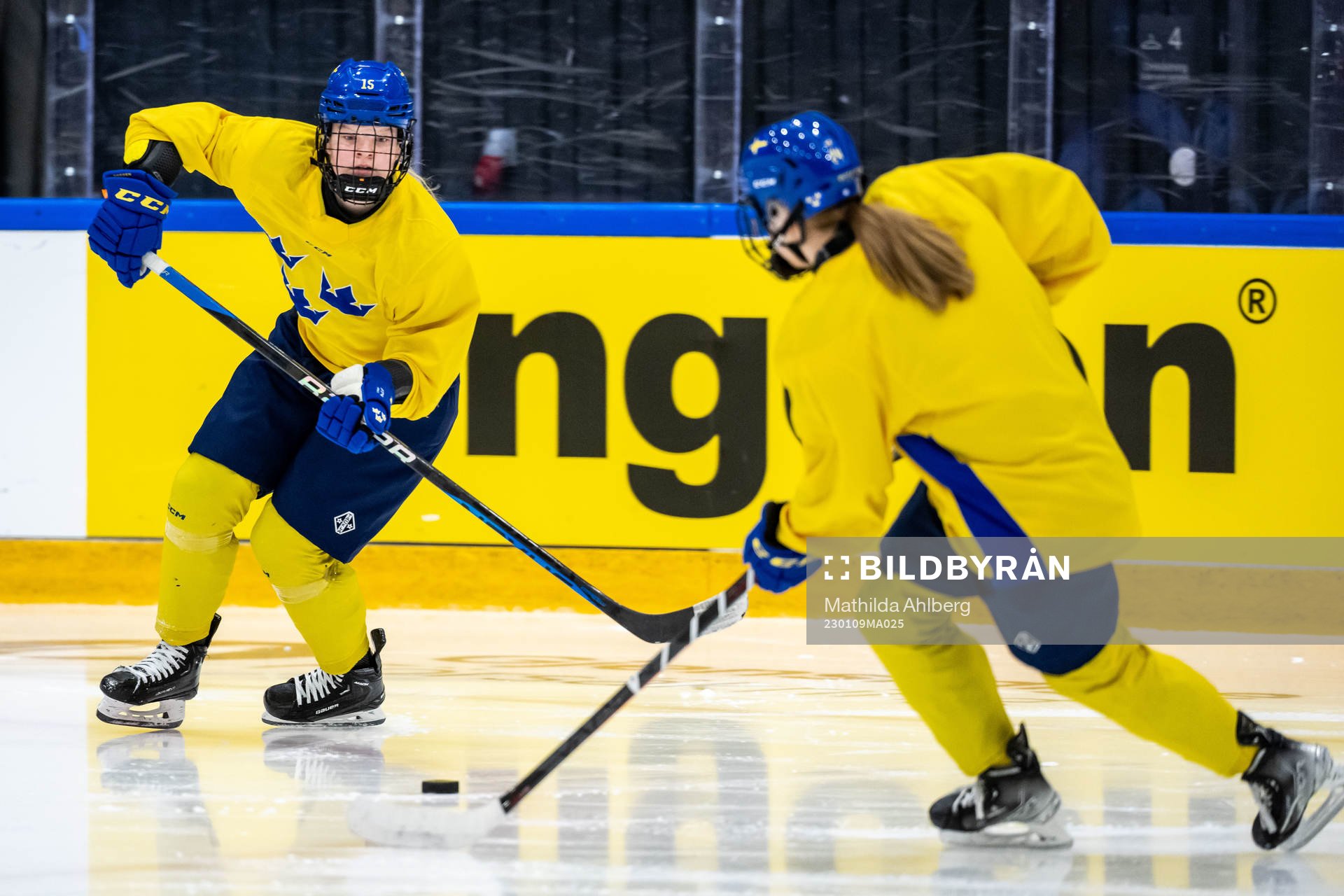 Astrid Lindeberg of Sweden at a practice session