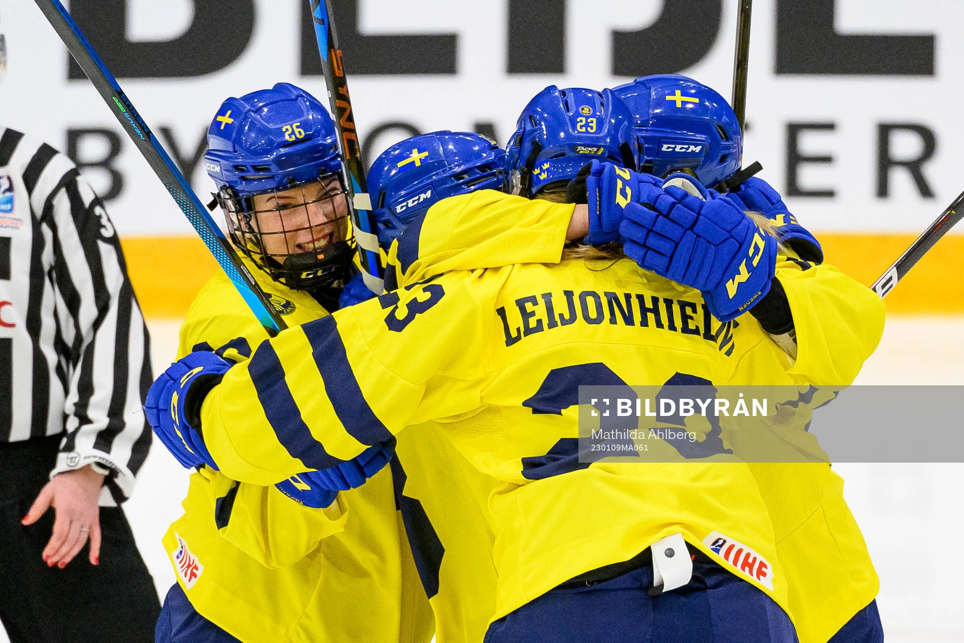 Hilda Svensson of Sweden celebrates