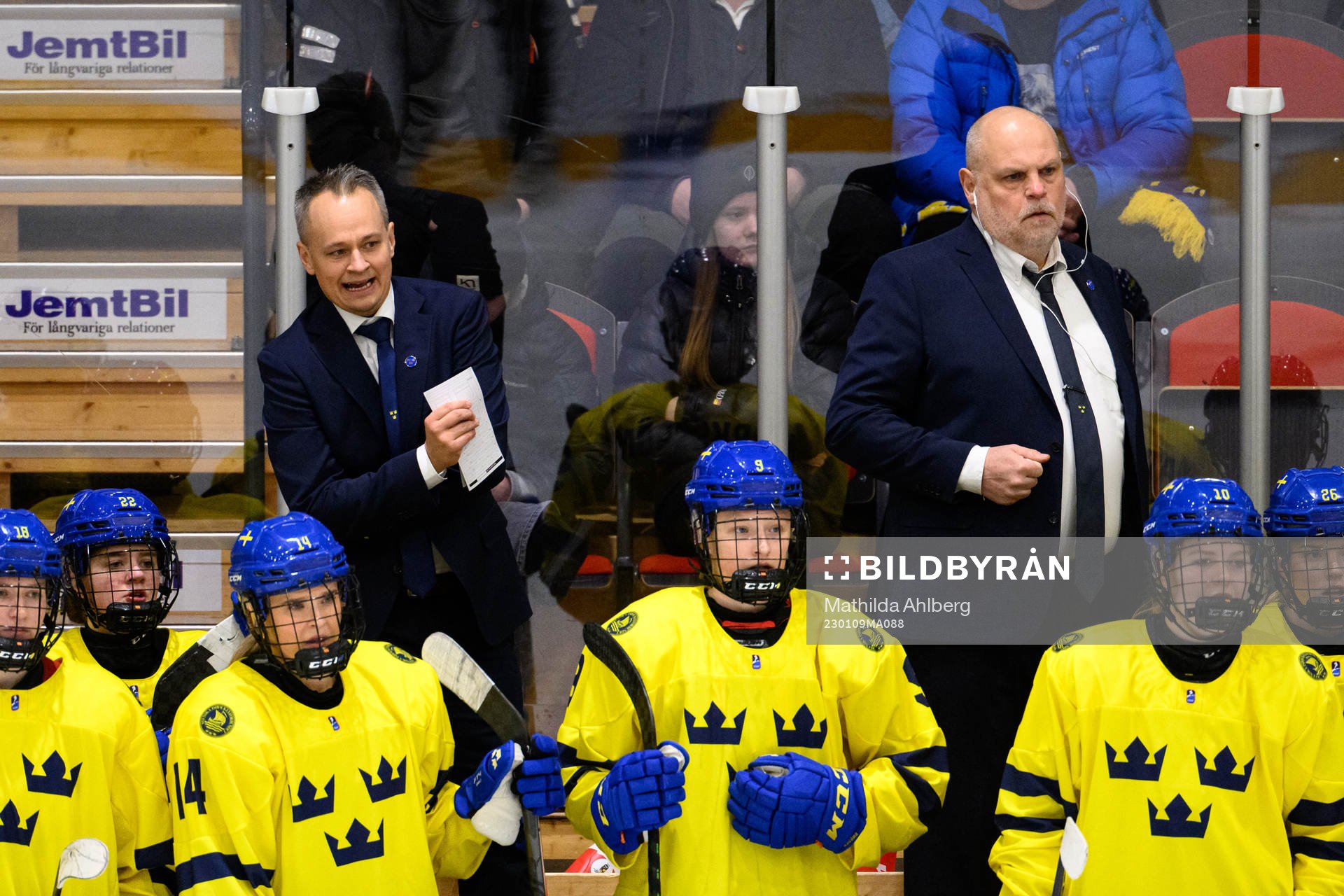 Head coach Andreas Karlsson and assistant coach Ulf Hall