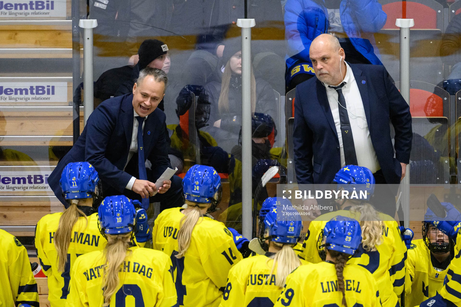 Head coach Andreas Karlsson and assistant coach Ulf Hall