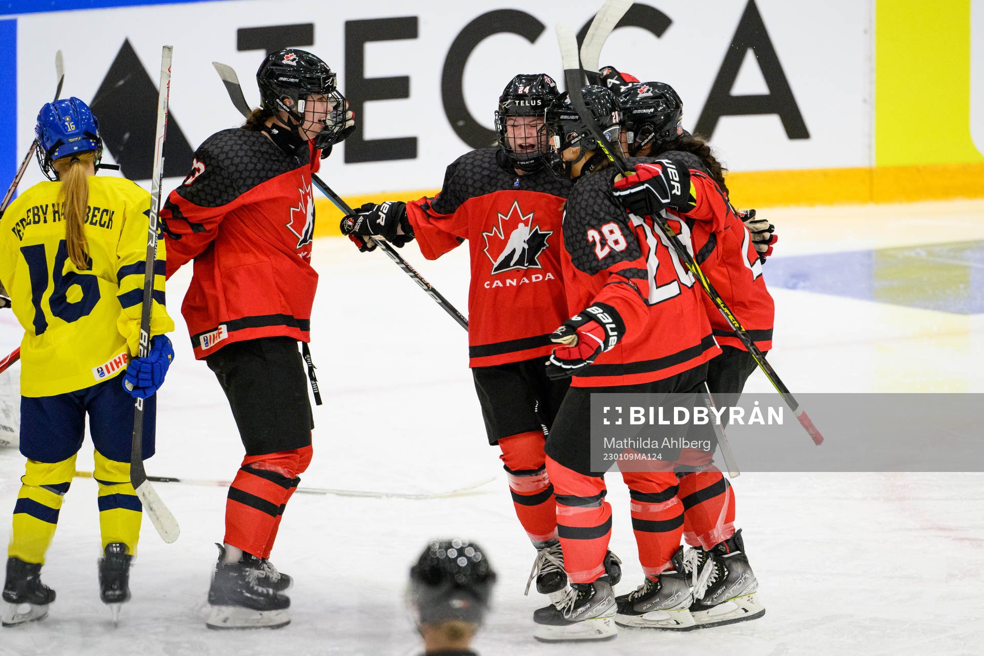 Caitlin Kraemer of Canada celebrates
