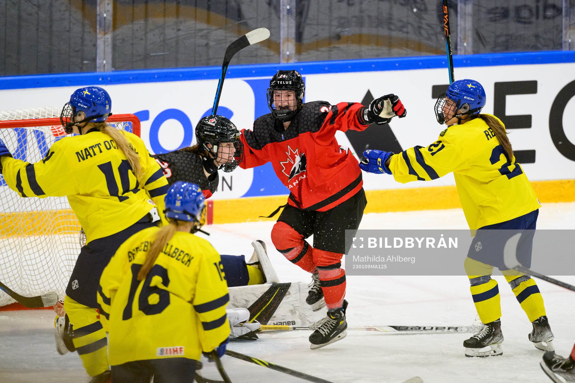 Caitlin Kraemer of Canada celebrates