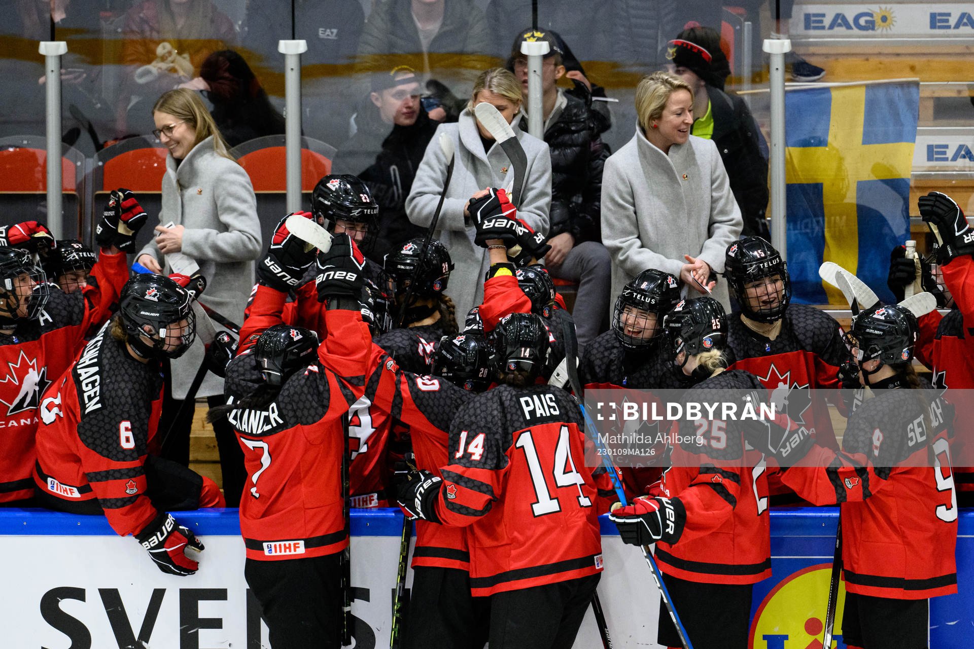 Caitlin Kraemer of Canada celebrates