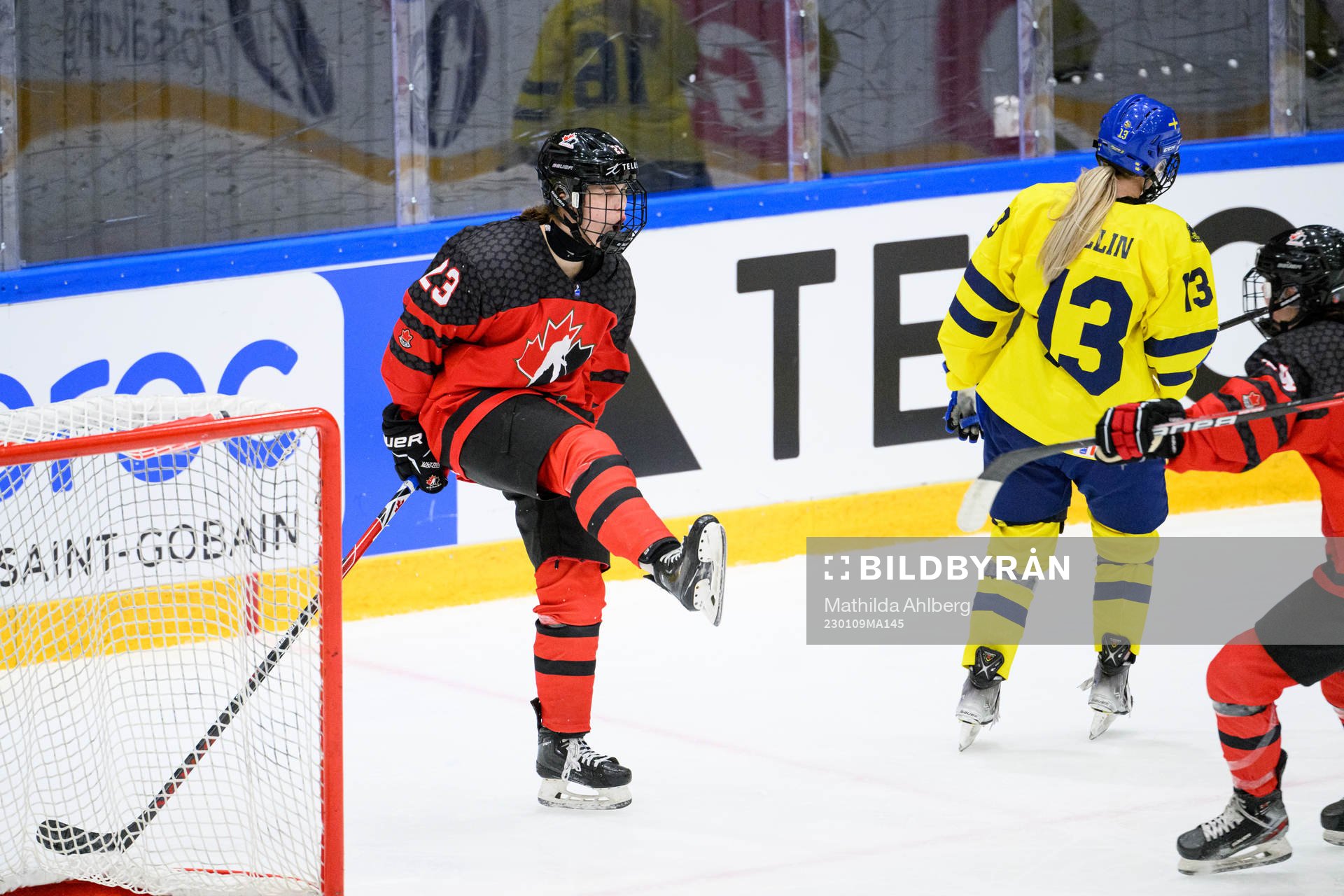 Caitlin Kraemer of Canada celebrates