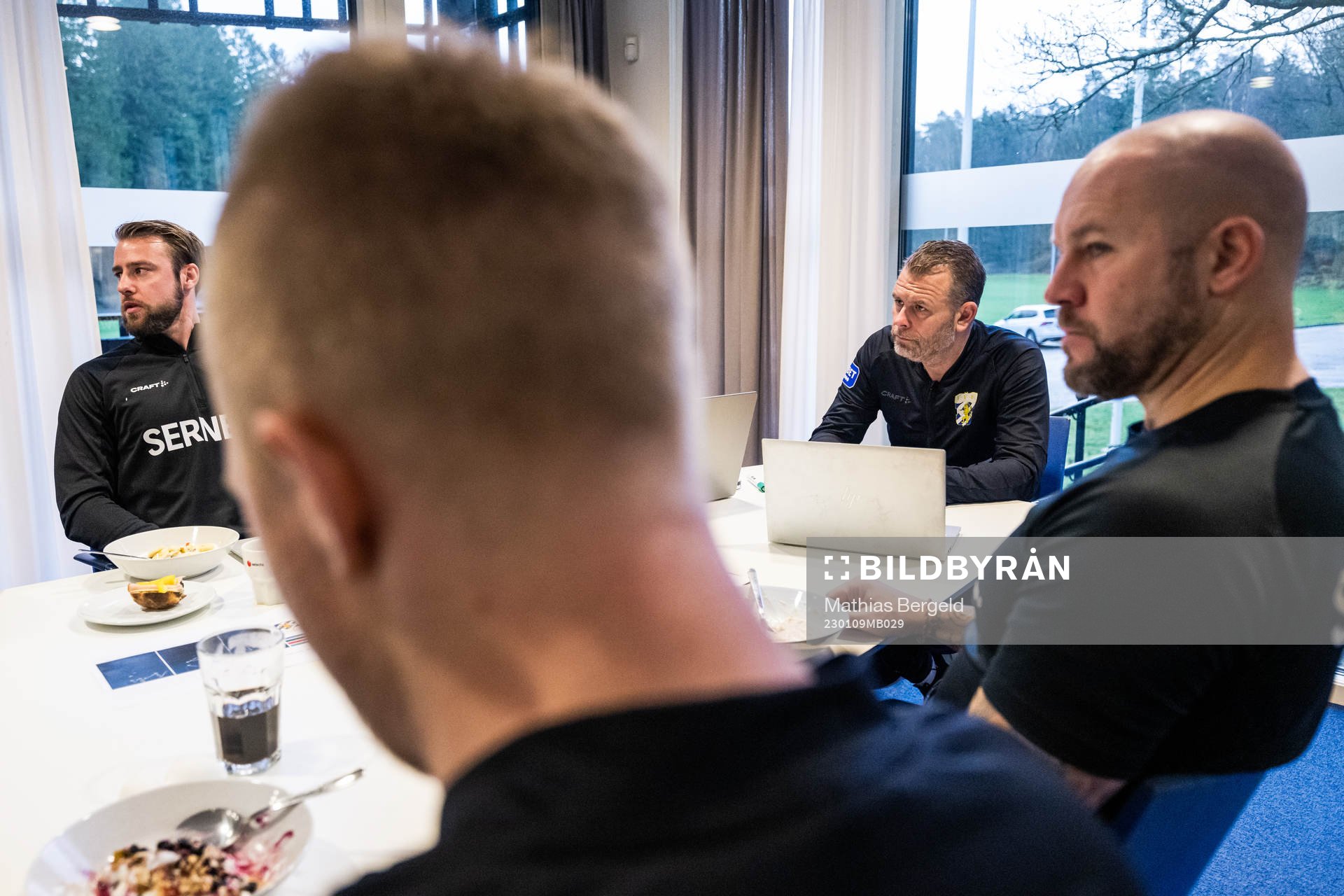 assisterande tränare William Lundin och tränare Mikael