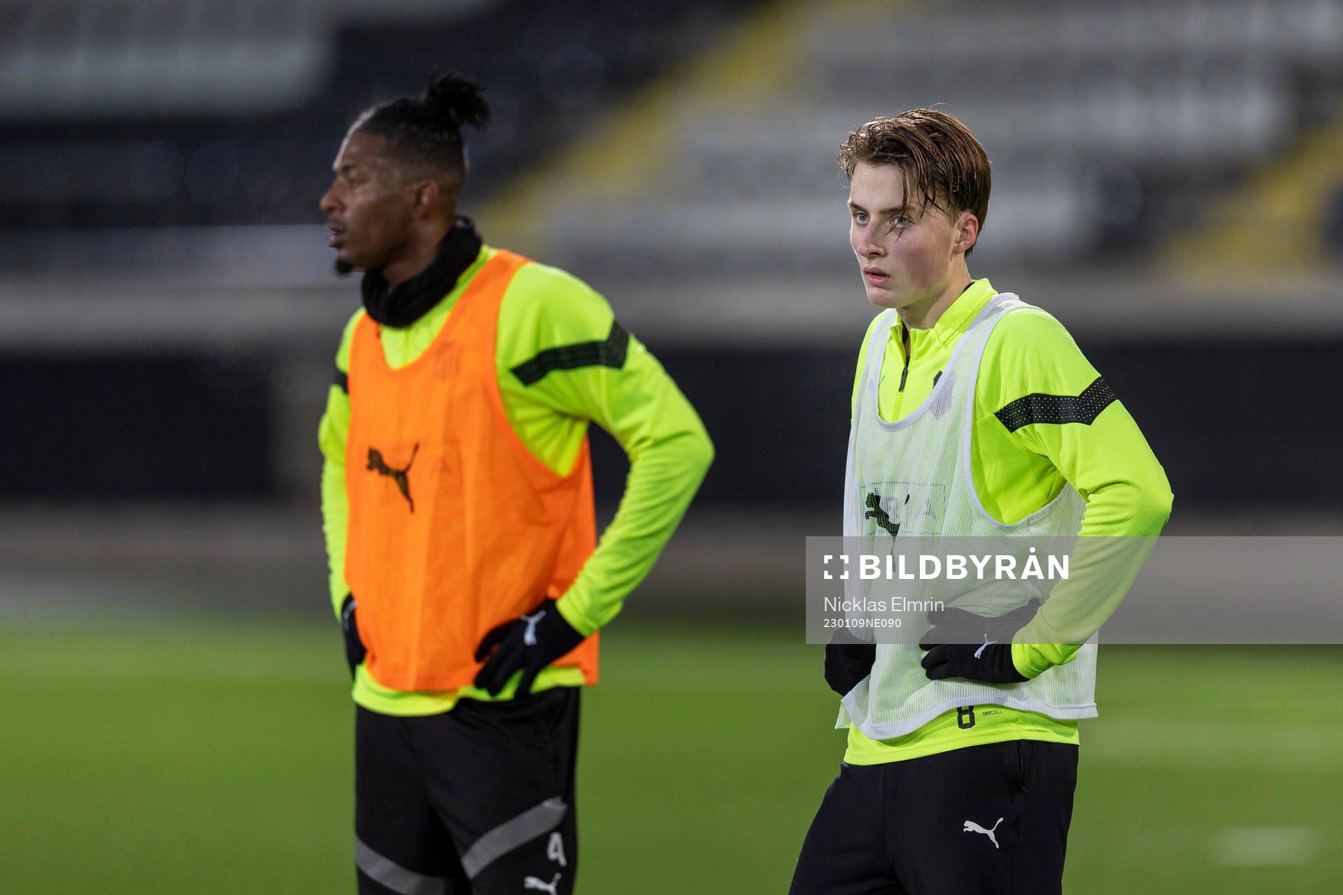 Häckens Franklin Tebo Uchenna och Sigge Jansson