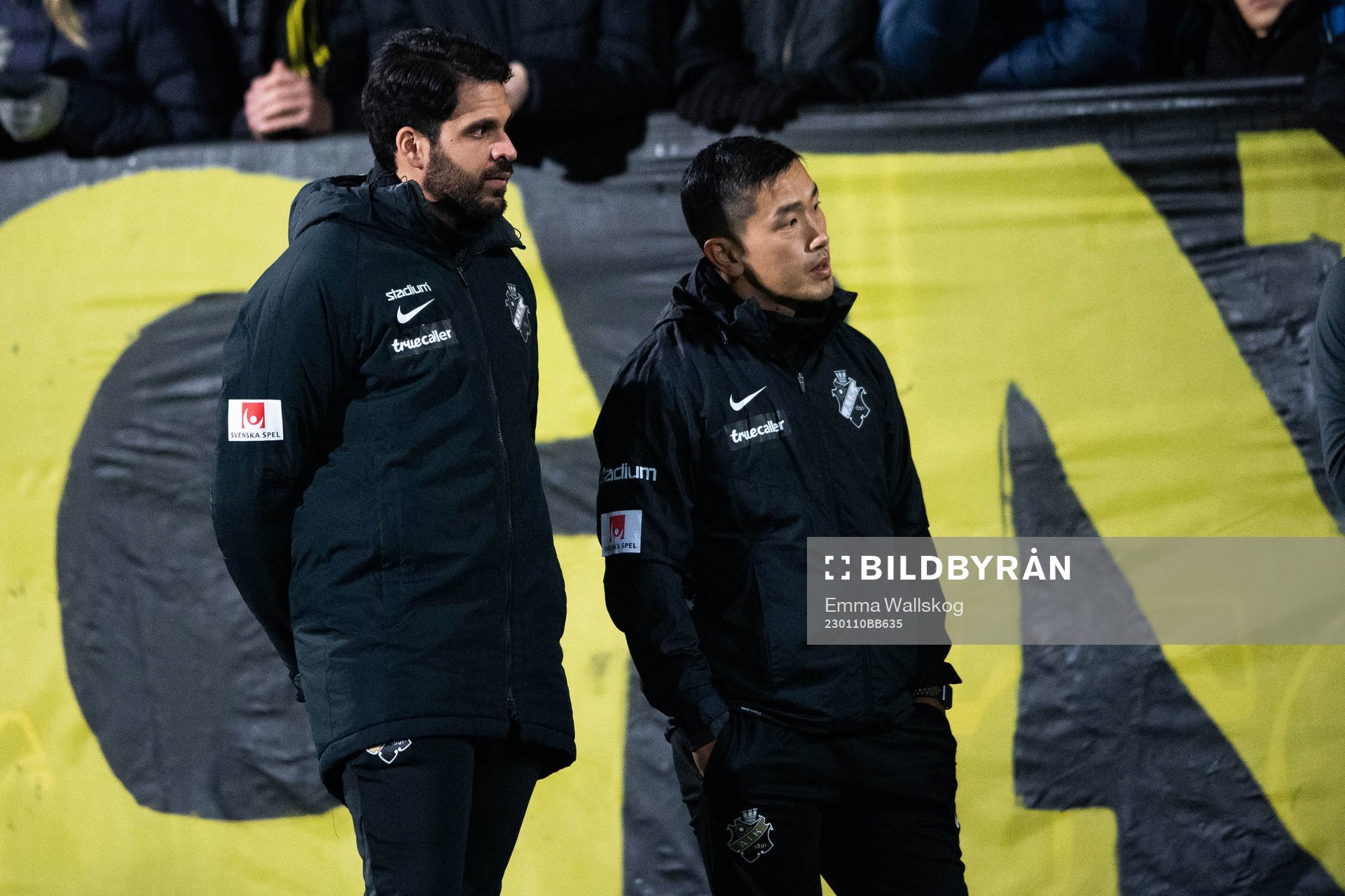 Assisterande tränare Zinar Spindari och tränare Jesper