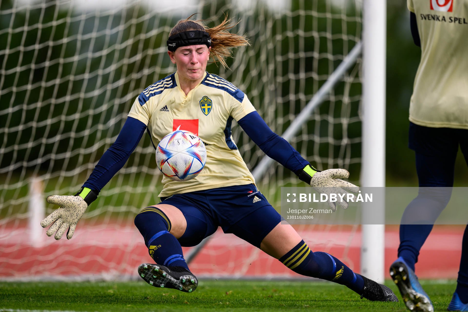 goalkeeper Tove Enblom of the Swedish women's football