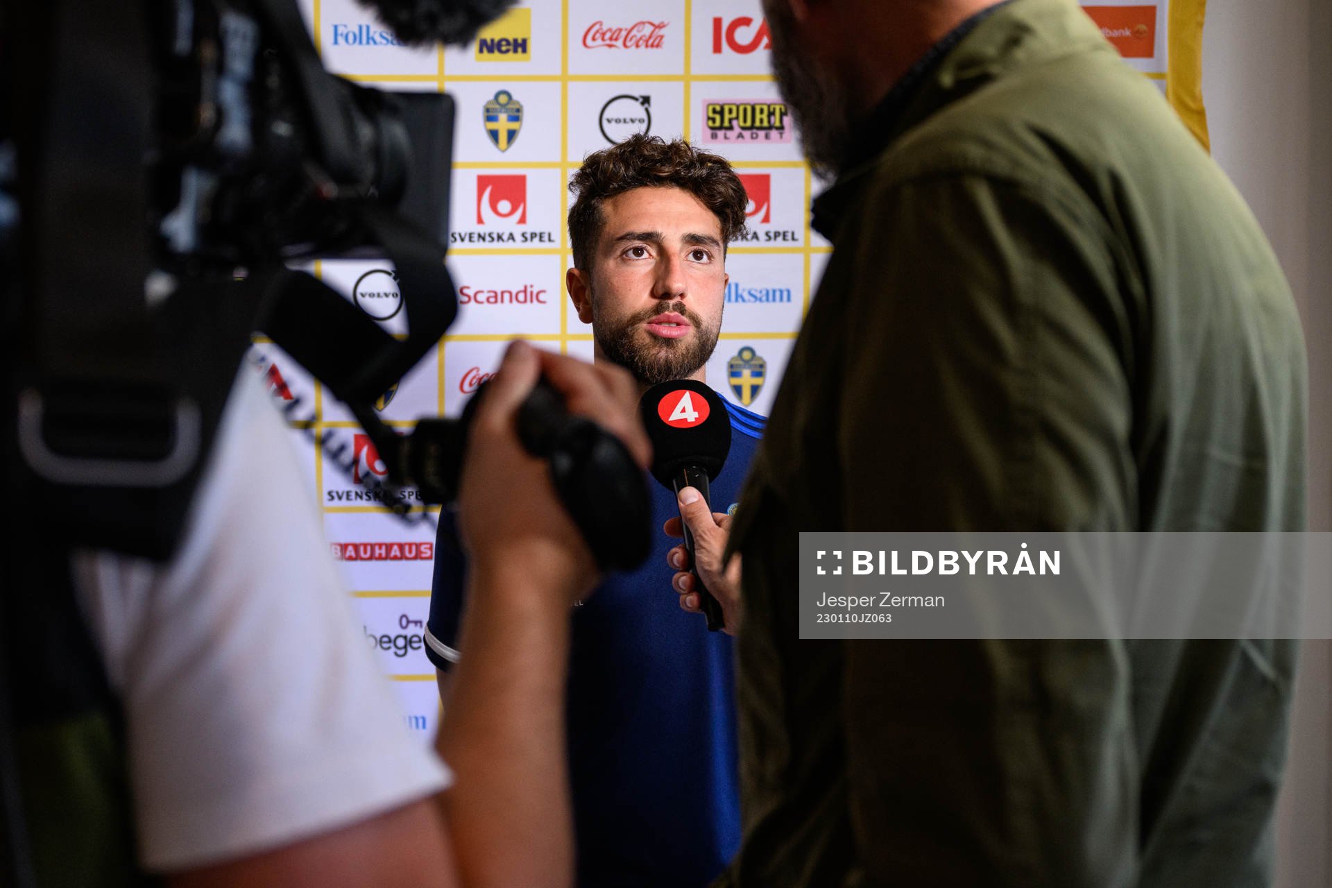 Moustafa Zeidan of the Swedish men's football national team