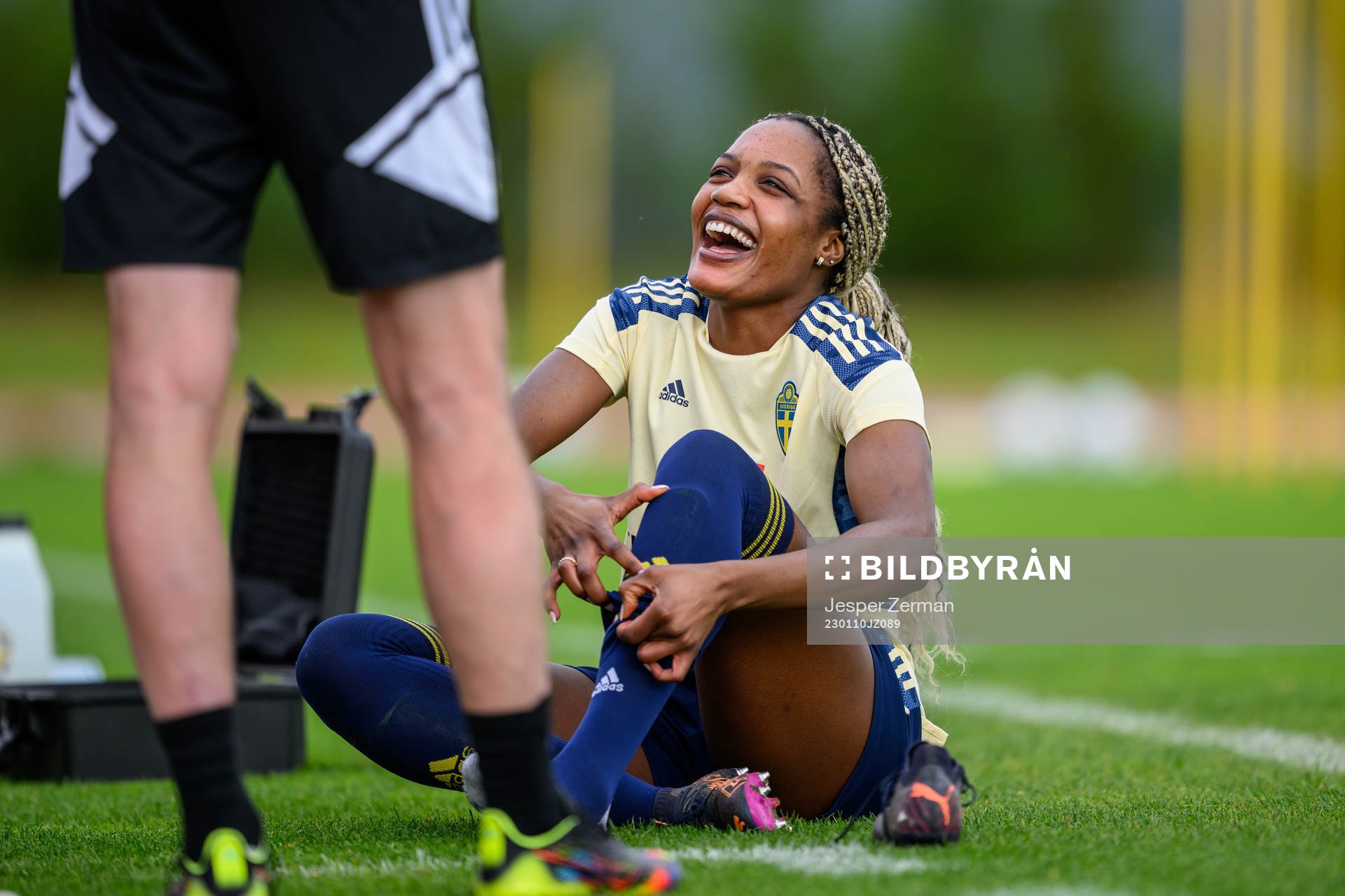 Evelyn Ijeh of the Swedish women's football national team