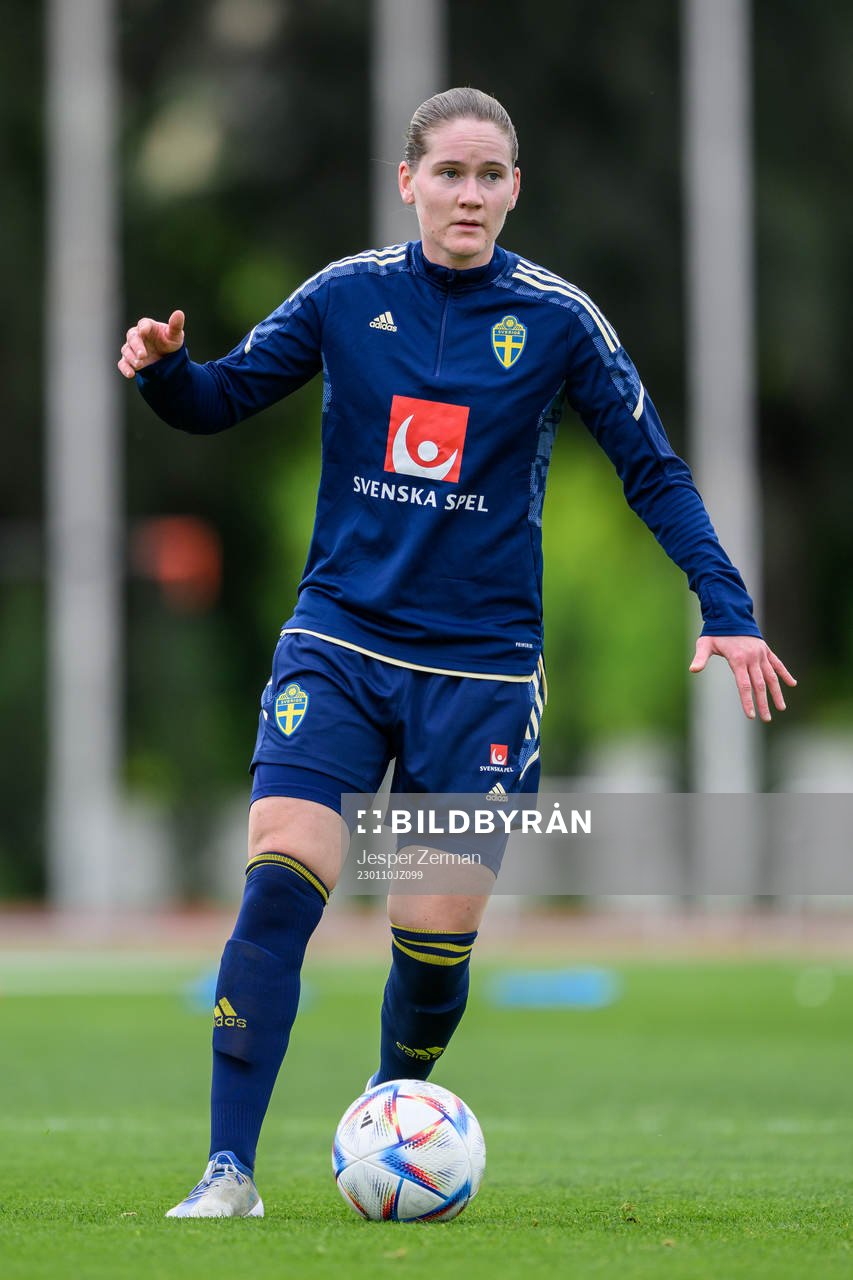 Linn Vickius of the Swedish women's football national team