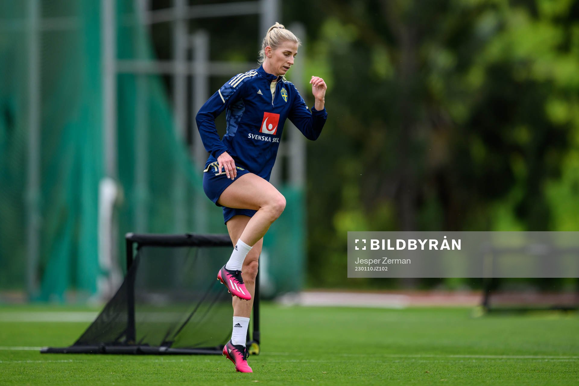 Sofia Jakobsson of the Swedish women's football national