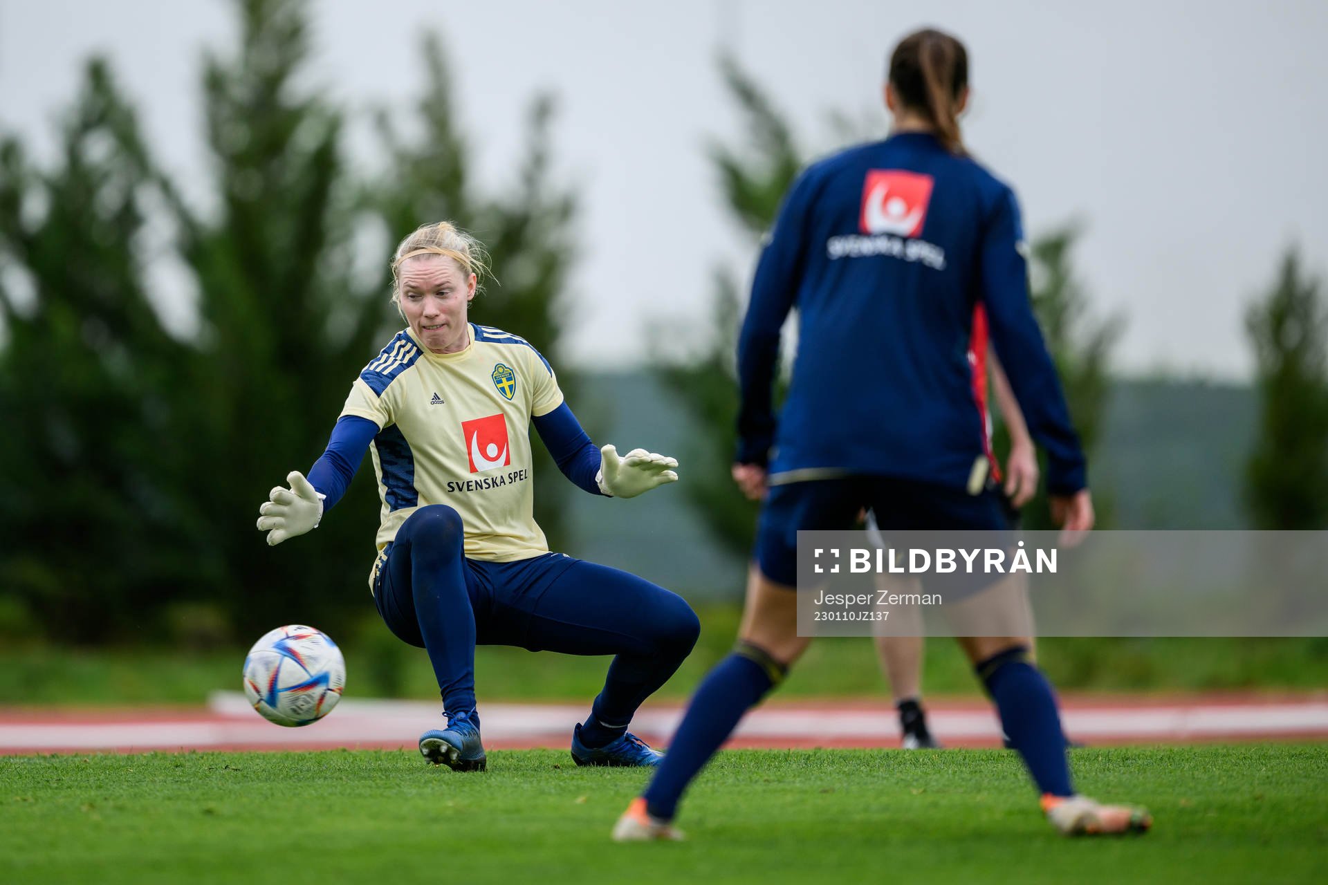 goalkeeper Hedvig Lindahl of the Swedish women's football