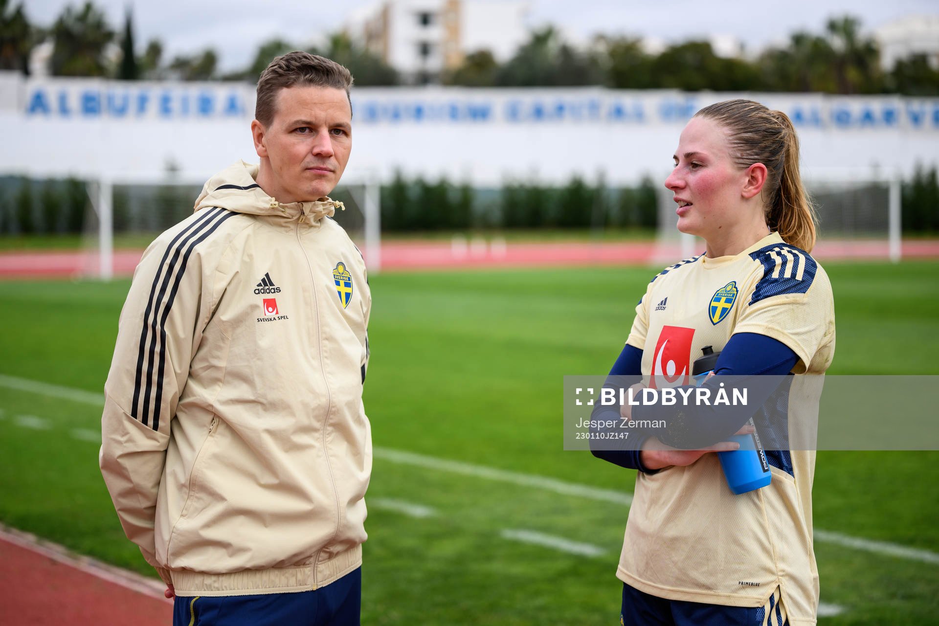Goalkeeper coach Mats Elfvendal of the Swedish men’s