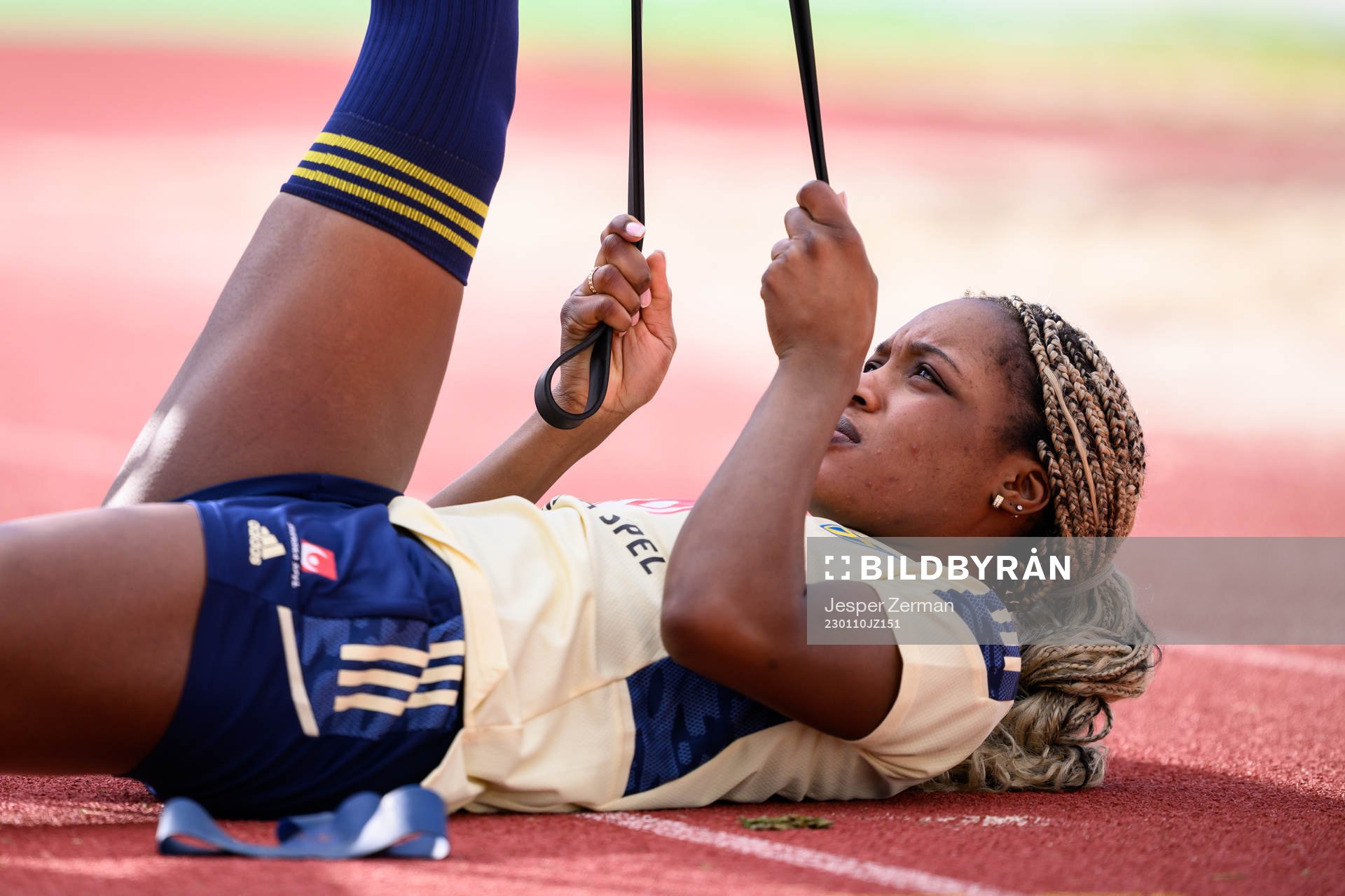 Evelyn Ijeh of the Swedish women's football national team