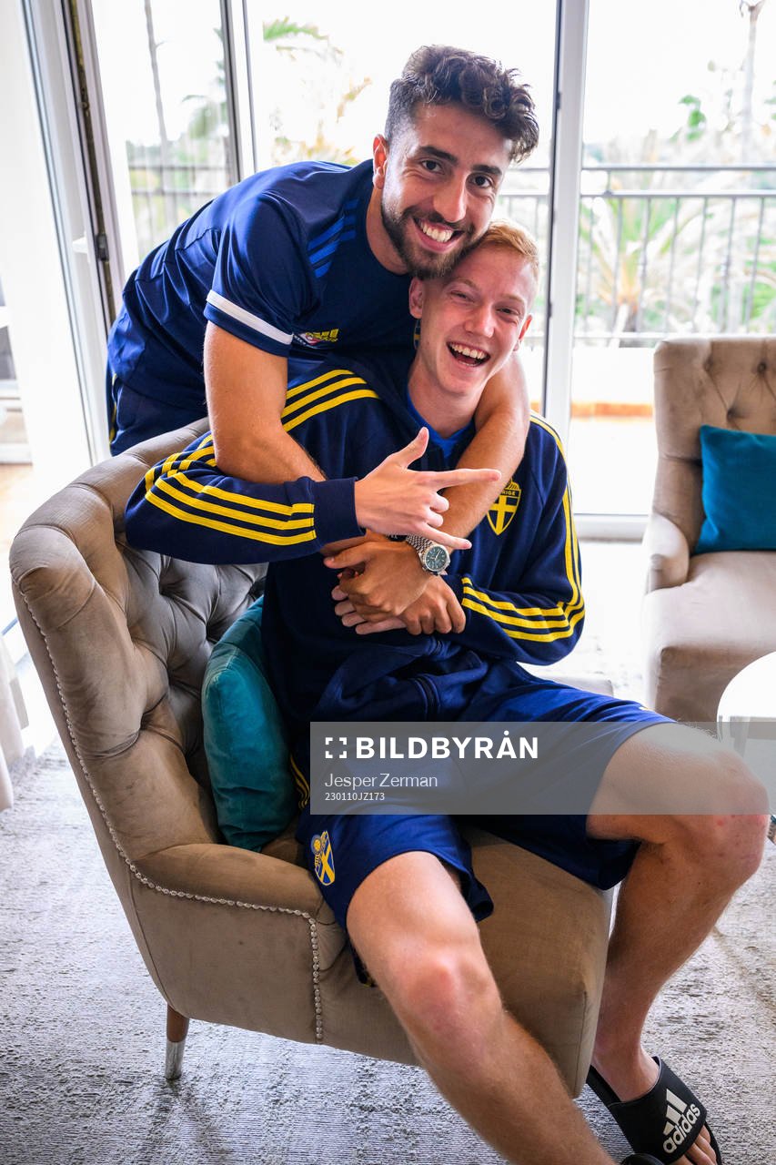 Moustafa Zeidan and Hugo Larsson of the Swedish men's
