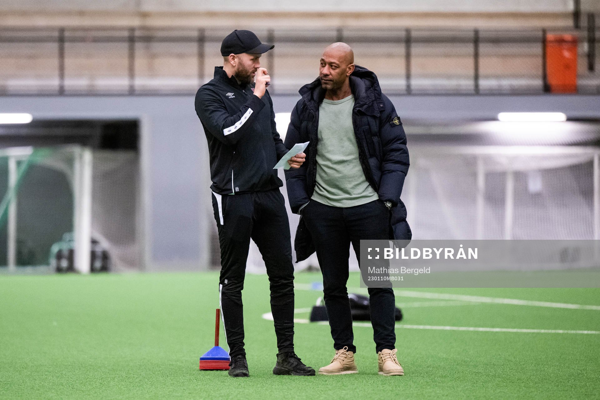 Fystränare Oscar Ljungblom och tränare Jeffrey Aubynn