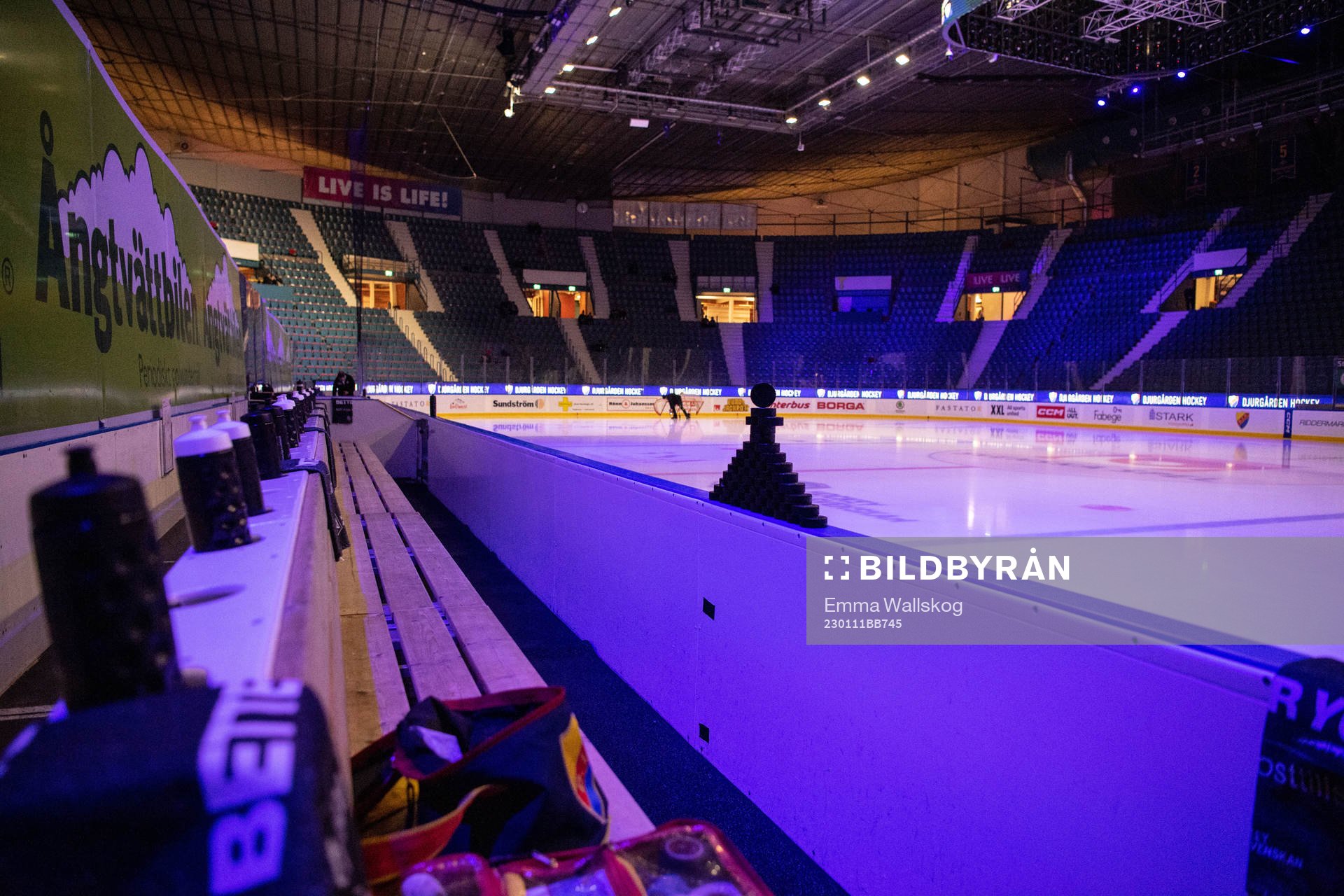 Interiör vy över Hovet