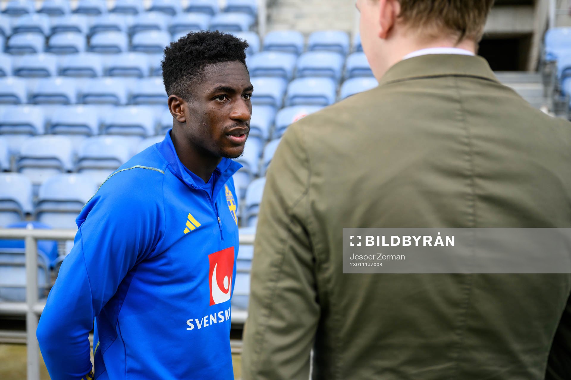 Josafat Mendes of the Swedish men's football national team
