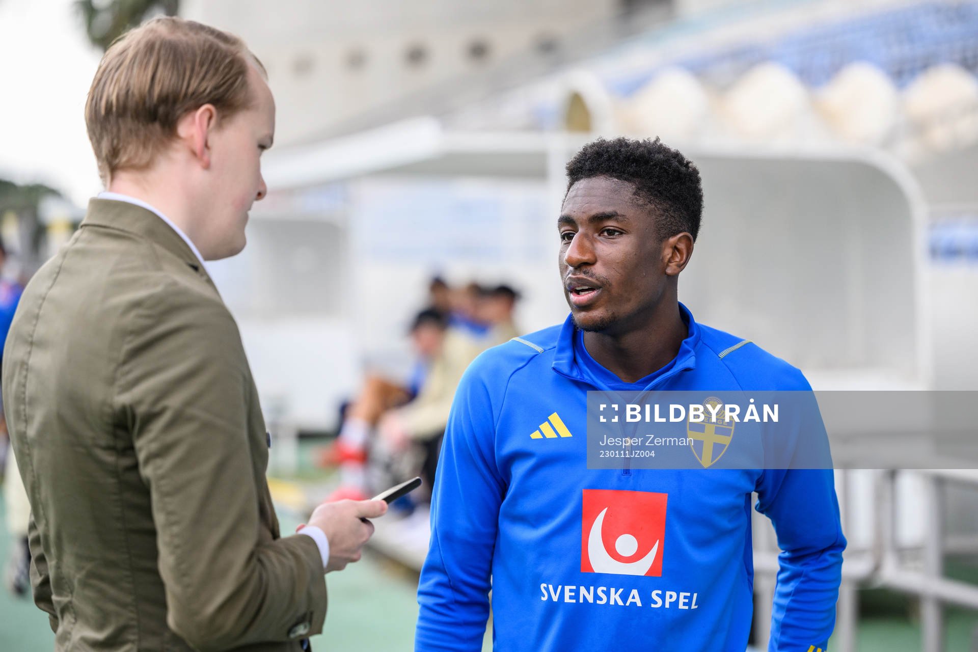 Josafat Mendes of the Swedish men's football national team