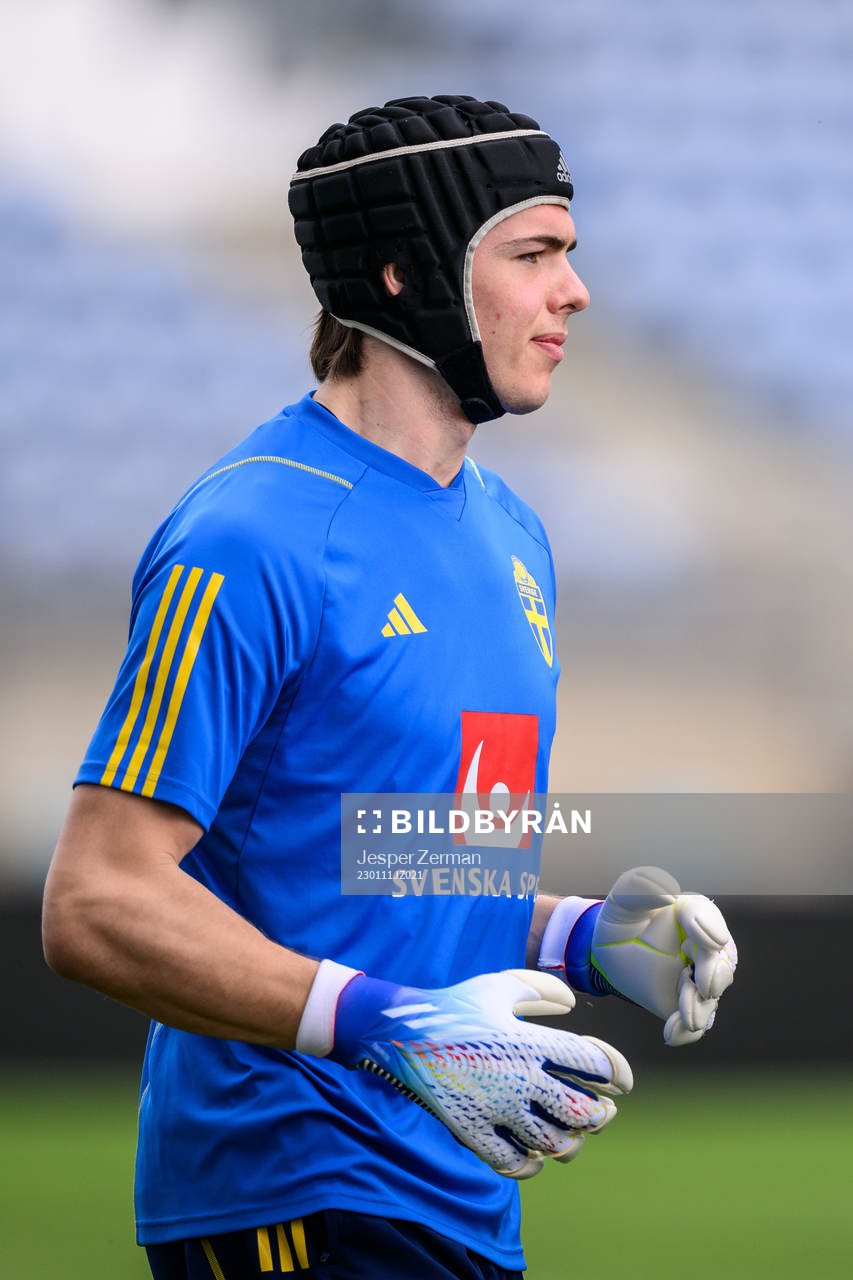 goalkeeper Jacob Widell Zetterström of the Swedish men's