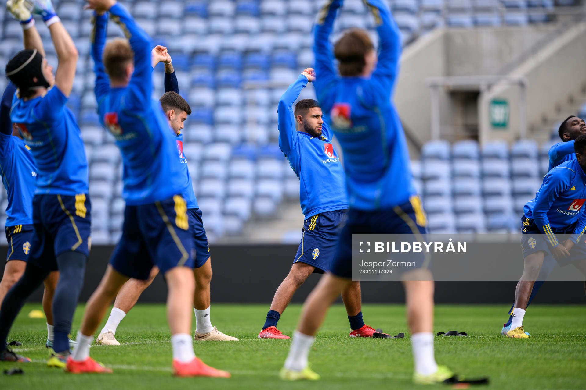 Omar Faraj of the Swedish men's football national team at a