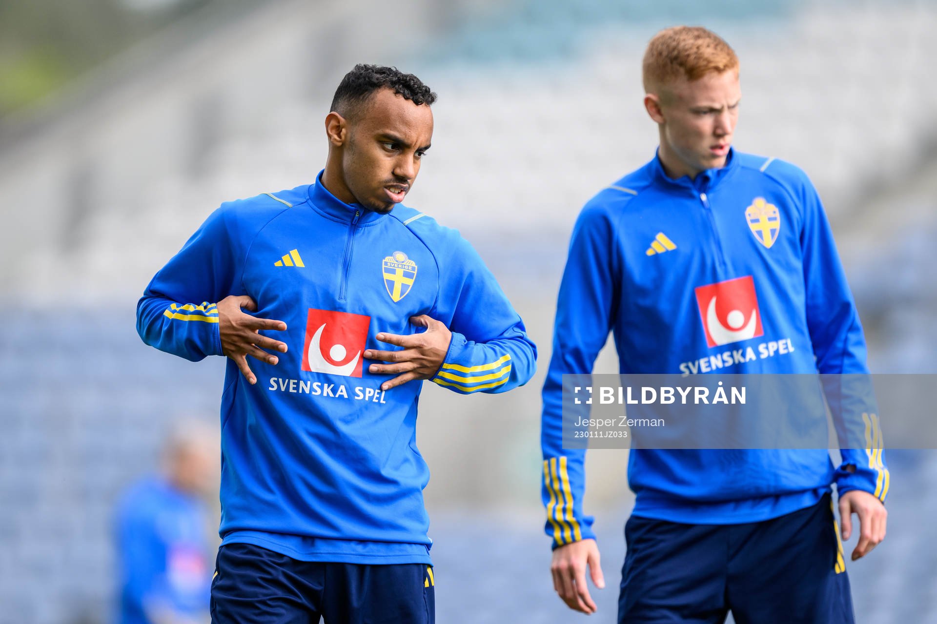 Bilal Hussein and Hugo Larsson of the Swedish men's
