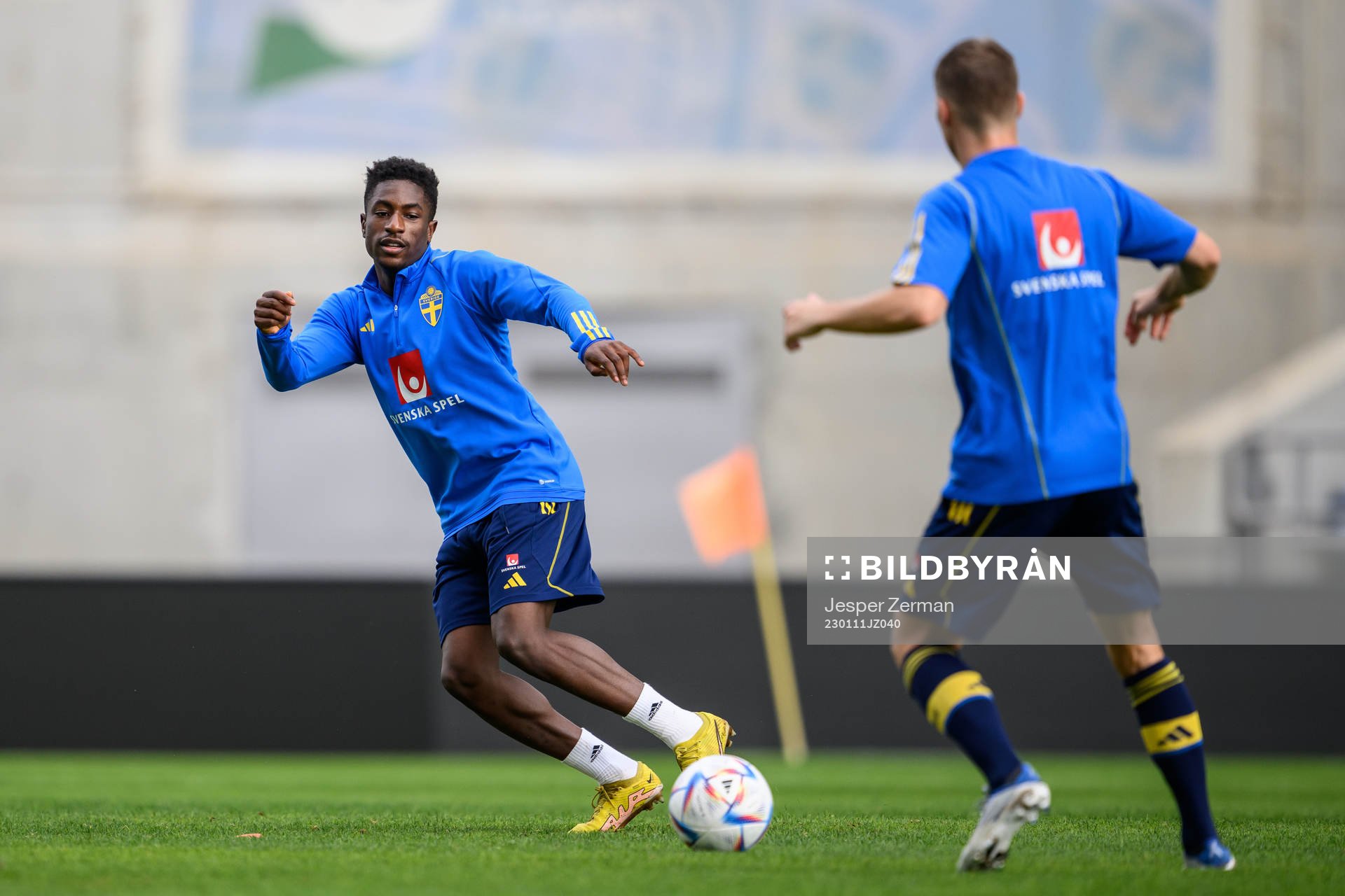 Josafat Mendes of the Swedish men's football national team
