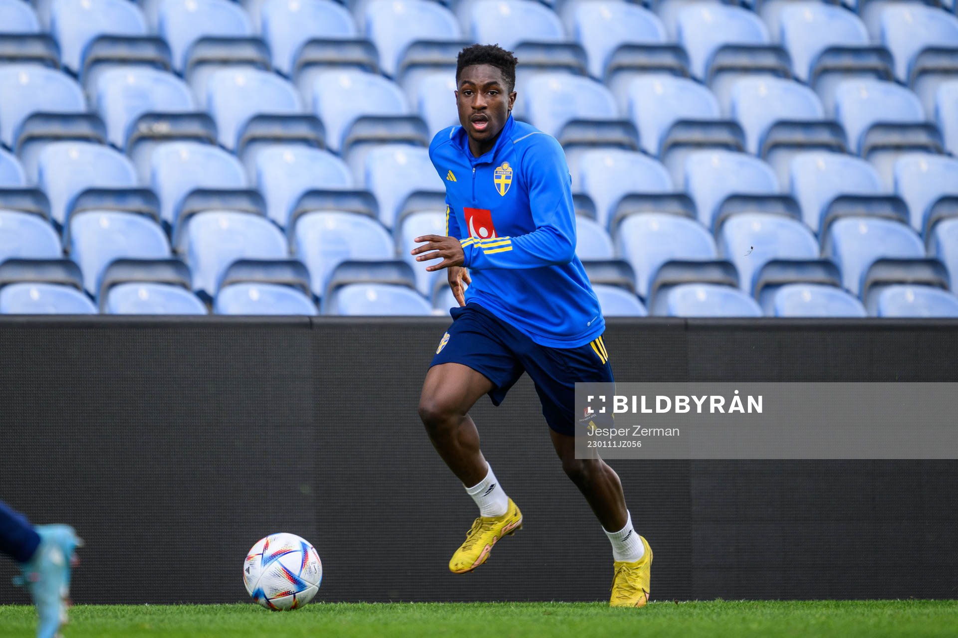 Josafat Mendes of the Swedish men's football national team