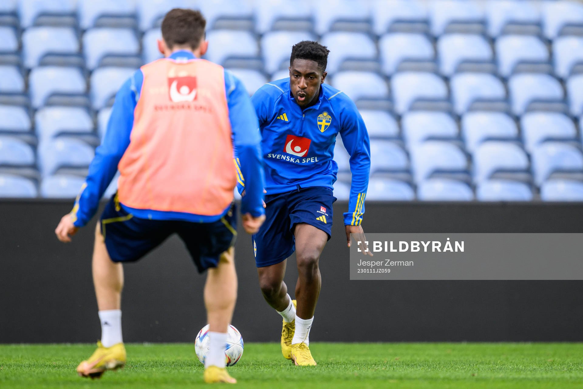 Josafat Mendes of the Swedish men's football national team