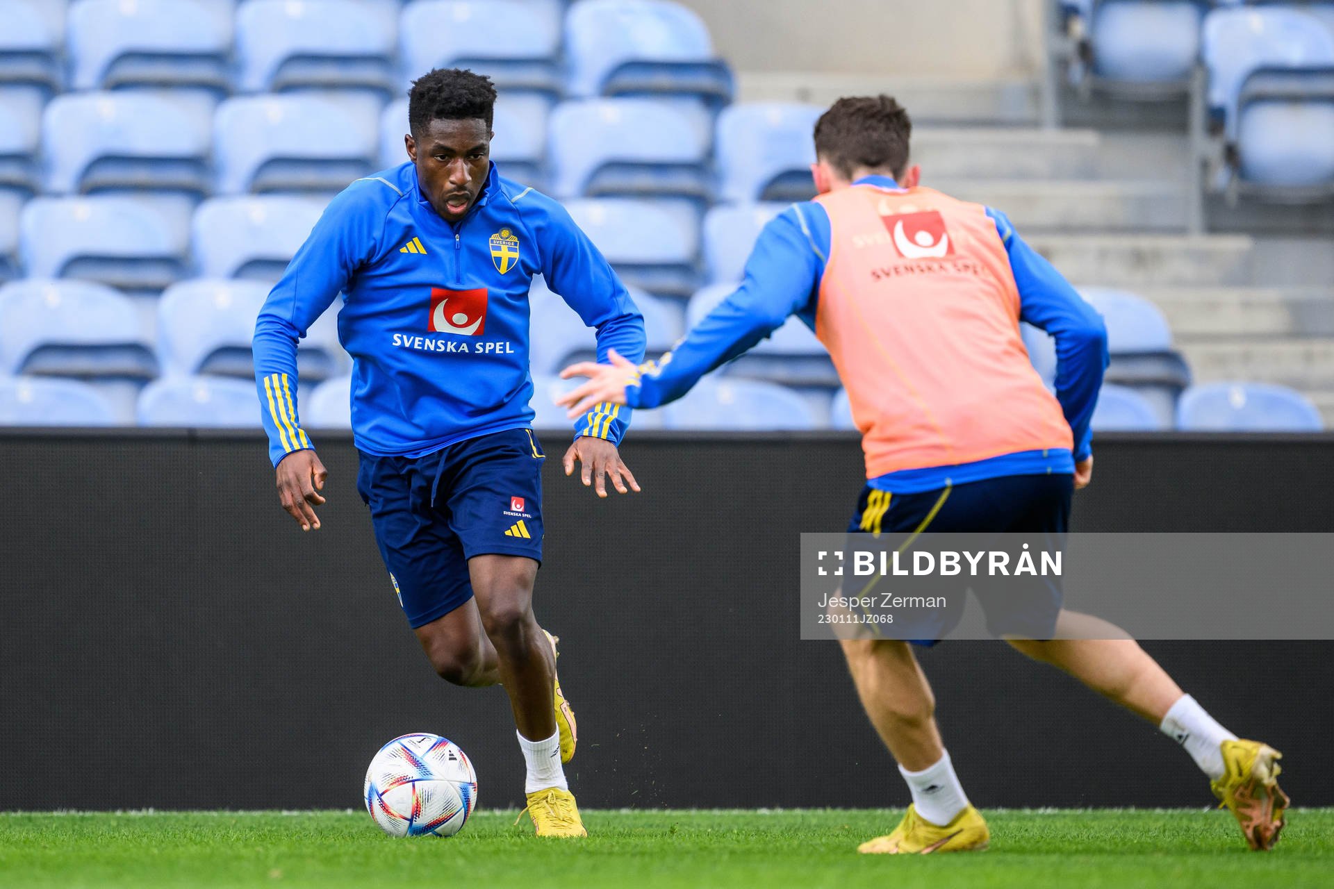 Josafat Mendes of the Swedish men's football national team