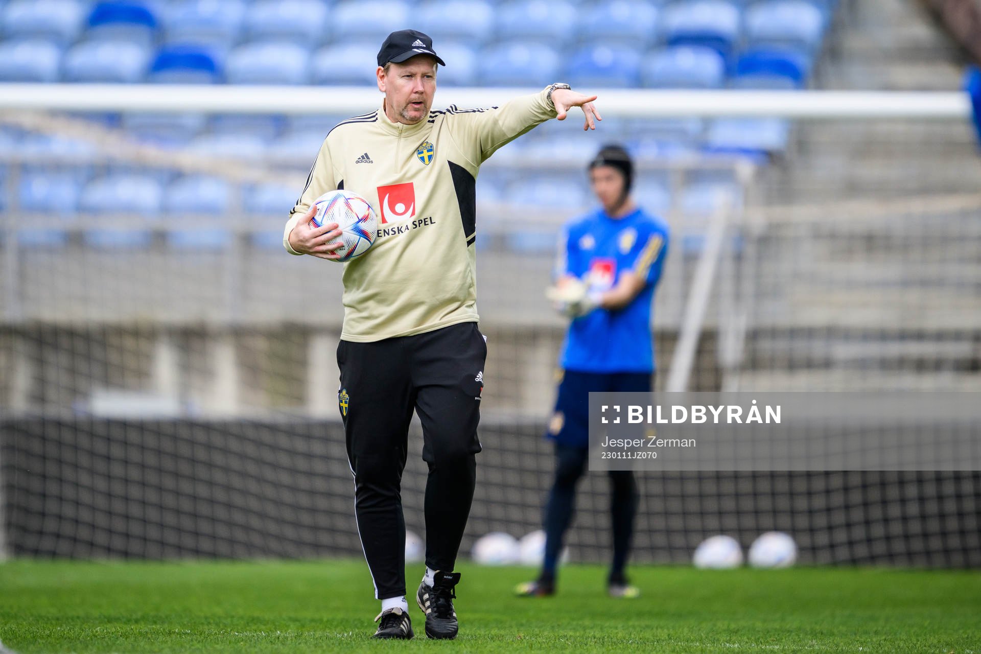 assistant coach Peter Wettergen of the Swedish men's