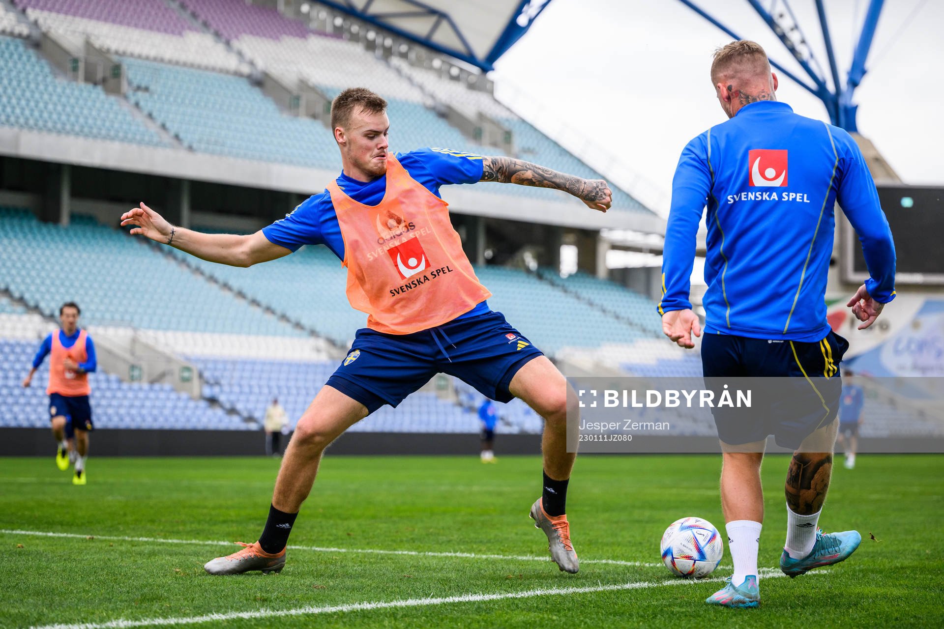 Victor Eriksson and Victor Edvardsen of the Swedish men's
