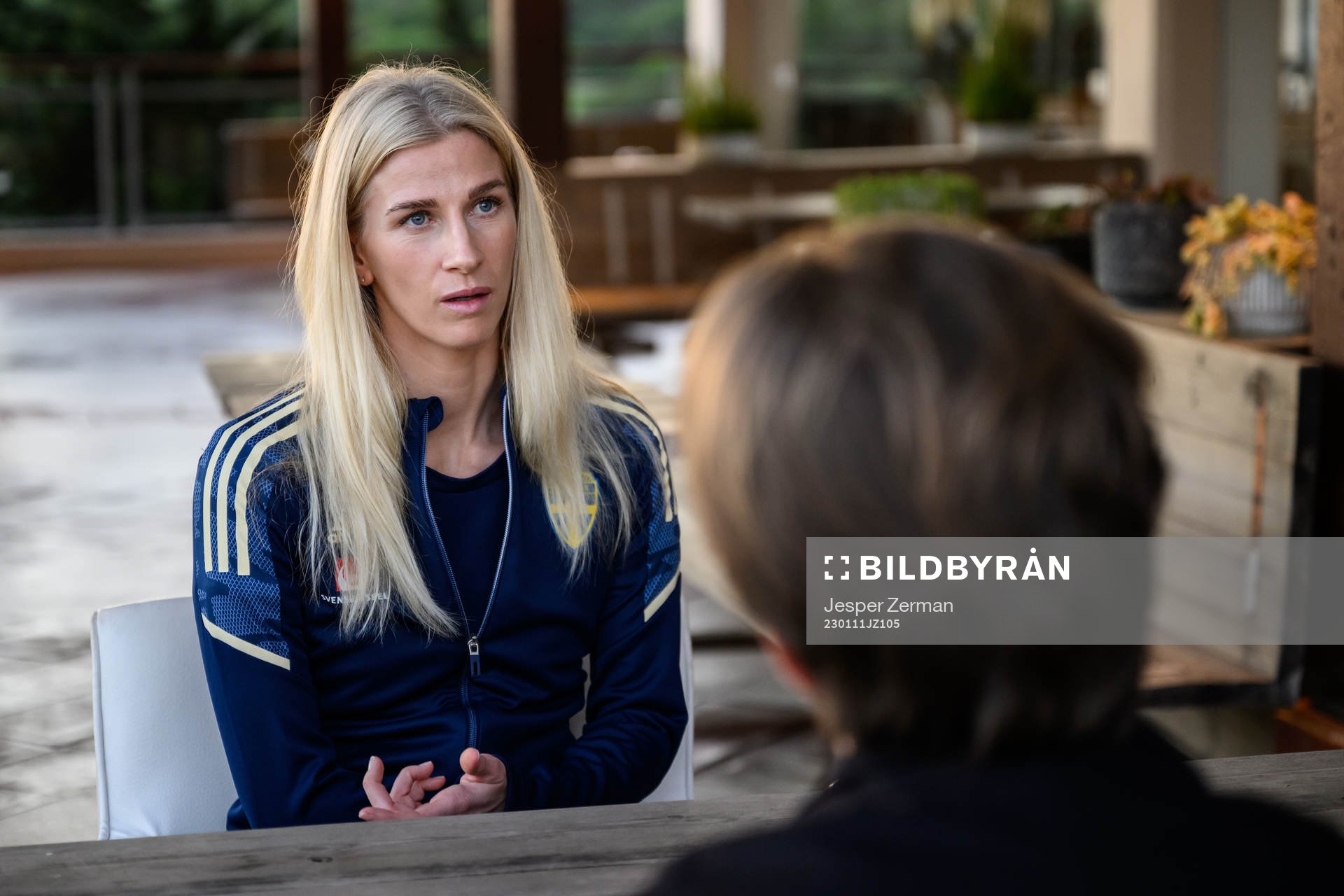 Sofia Jakobsson of the Swedish women's national football
