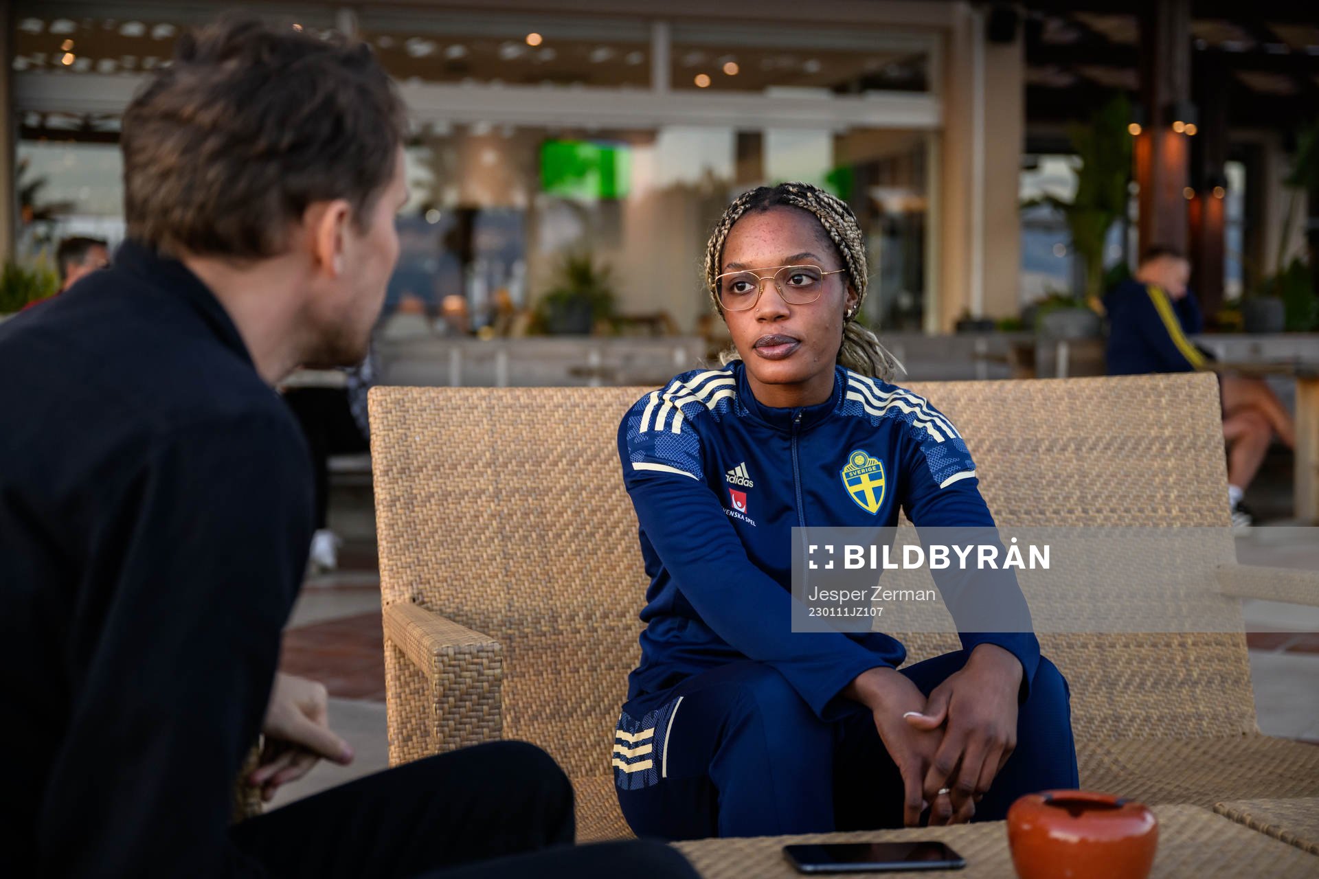 Evelyn Ijeh of the Swedish women's national football team