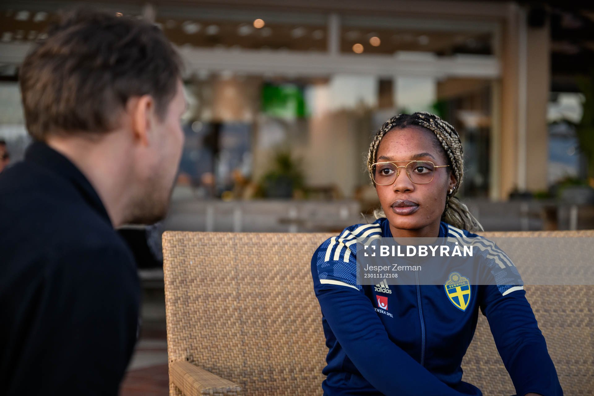 Evelyn Ijeh of the Swedish women's national football team