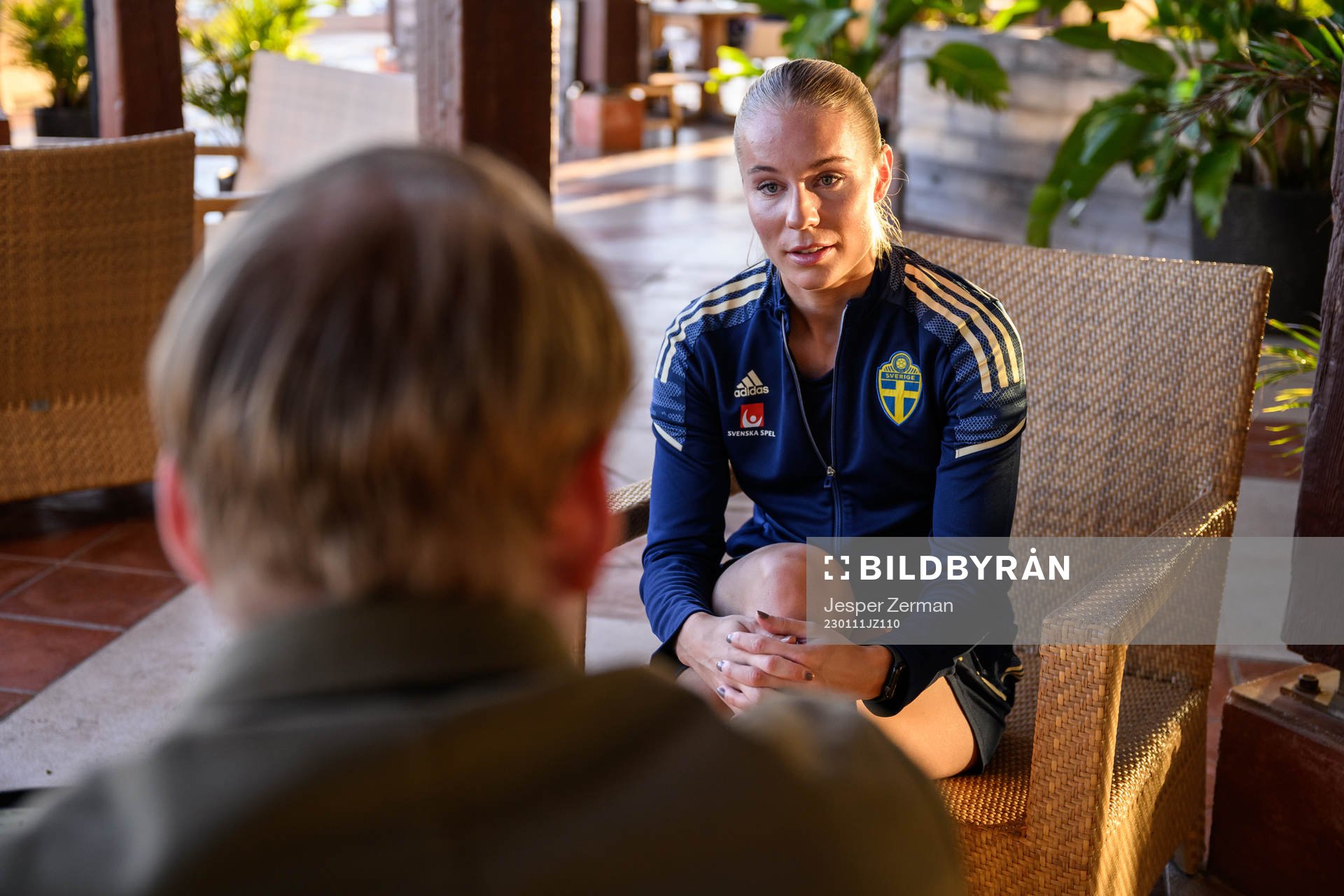 Stina Lennartsson of the Swedish women's national football