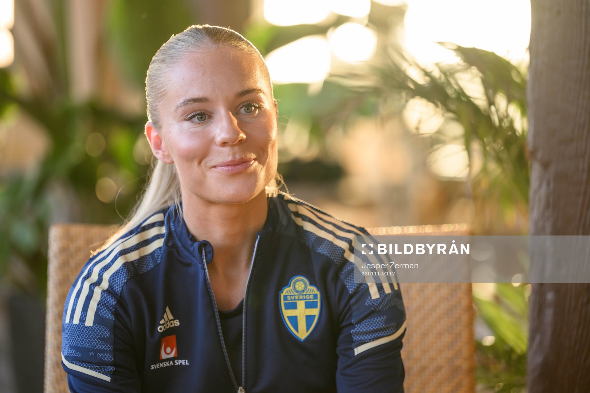 Stina Lennartsson of the Swedish women's national football