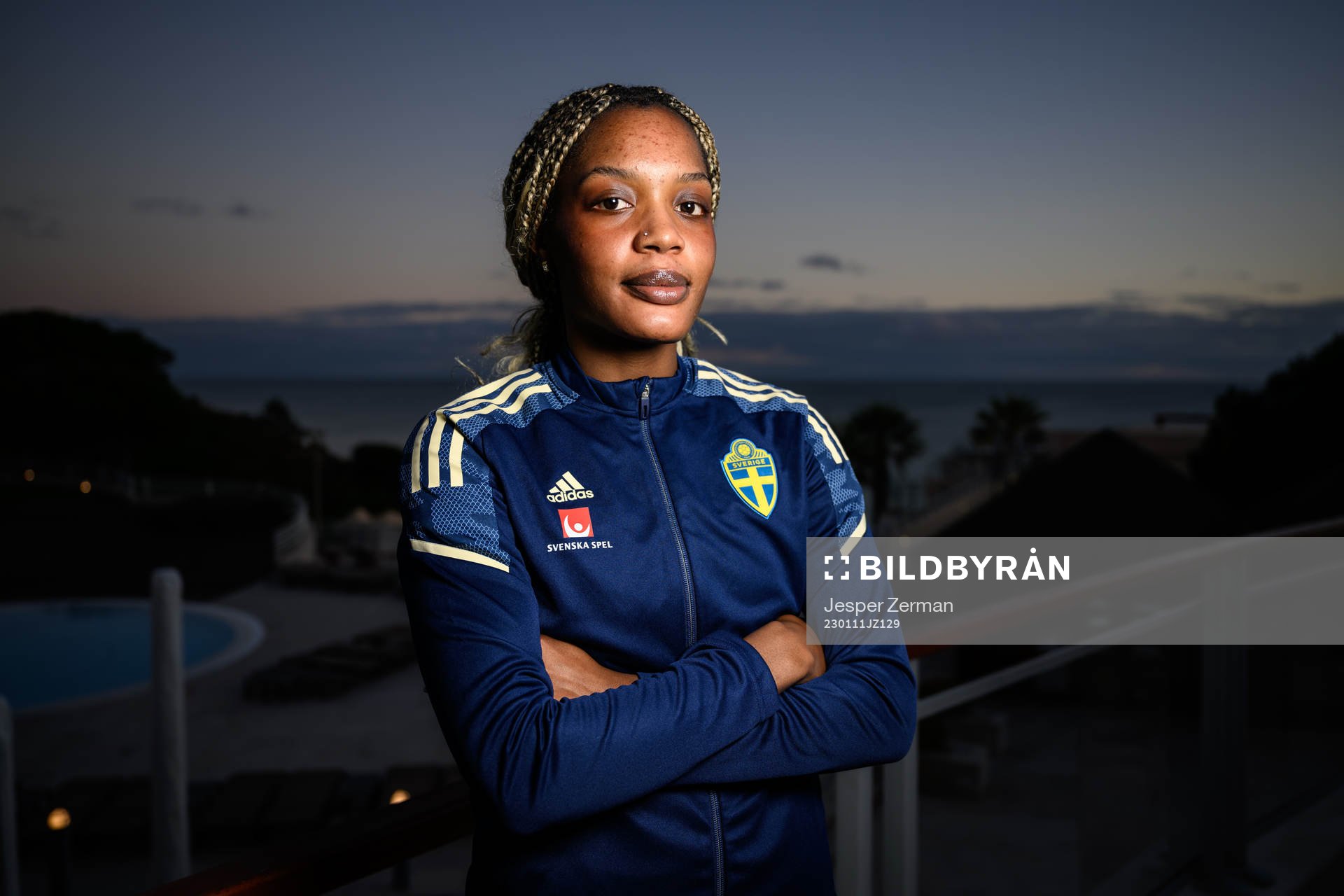 Evelyn Ijeh of the Swedish women's national football team